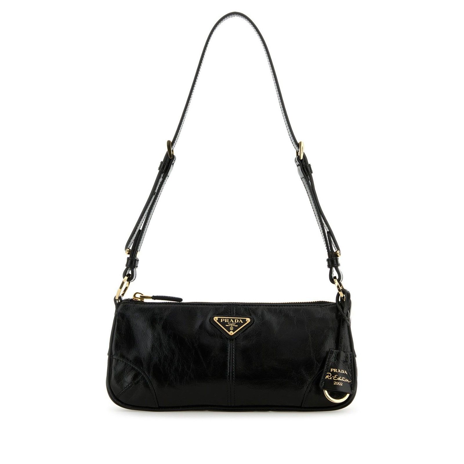 Prada PRADA Re-Edition 2002 Black Re-Nylon/Leather Shoulder Bag Ne Size ONE SIZE - 1 Thumbnail