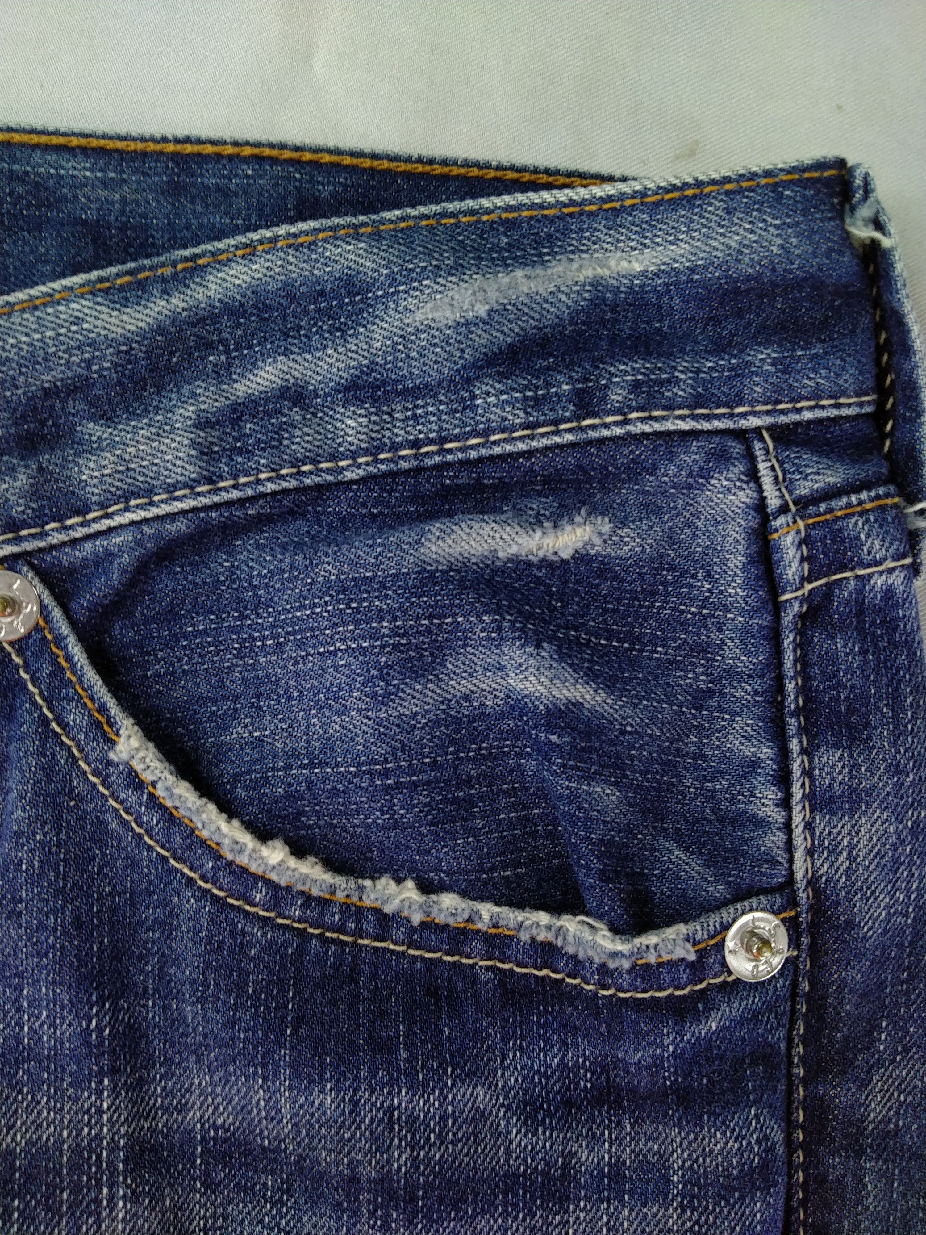 Levi's Distressed Levi's 708 Ripped Denim 34x33.5 -JN143 Size US 34 / EU 50 - 12 Thumbnail