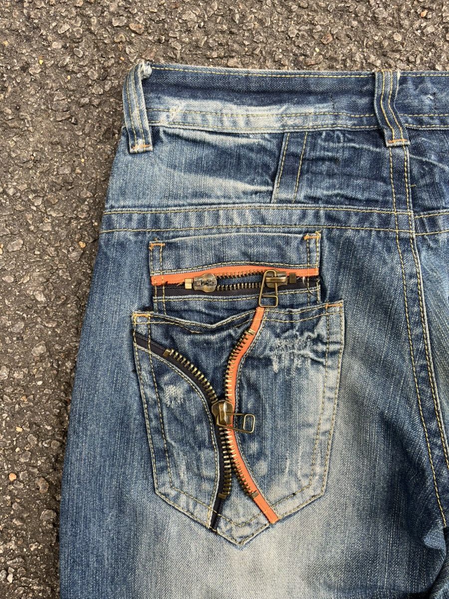 Tornado Mart Japanese Lolita Clawmark Jeans Faded Distressed Denim Punk Size US 30 / EU 46 - 14 Thumbnail