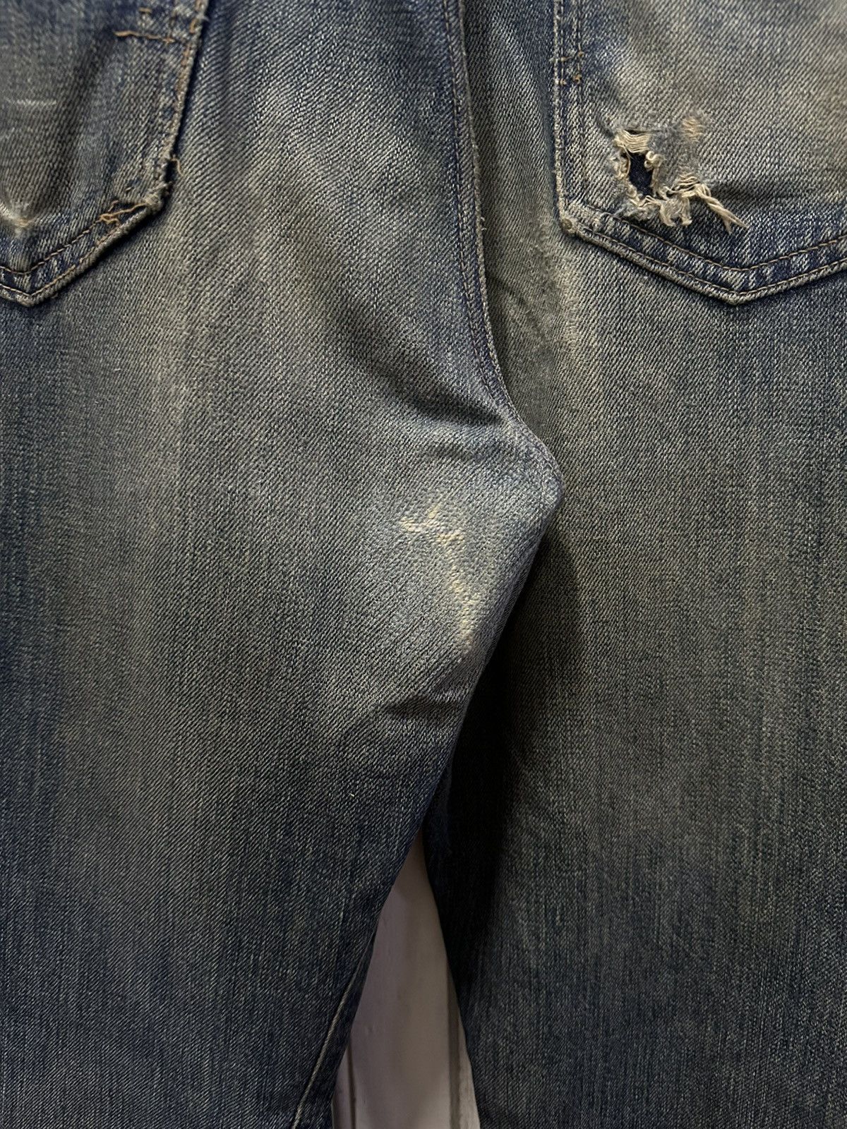 Vintage Vintage BOBSON Jeans Selvedge Mudwash Distressed Denim Pants Size US 30 / EU 46 - 17 Thumbnail