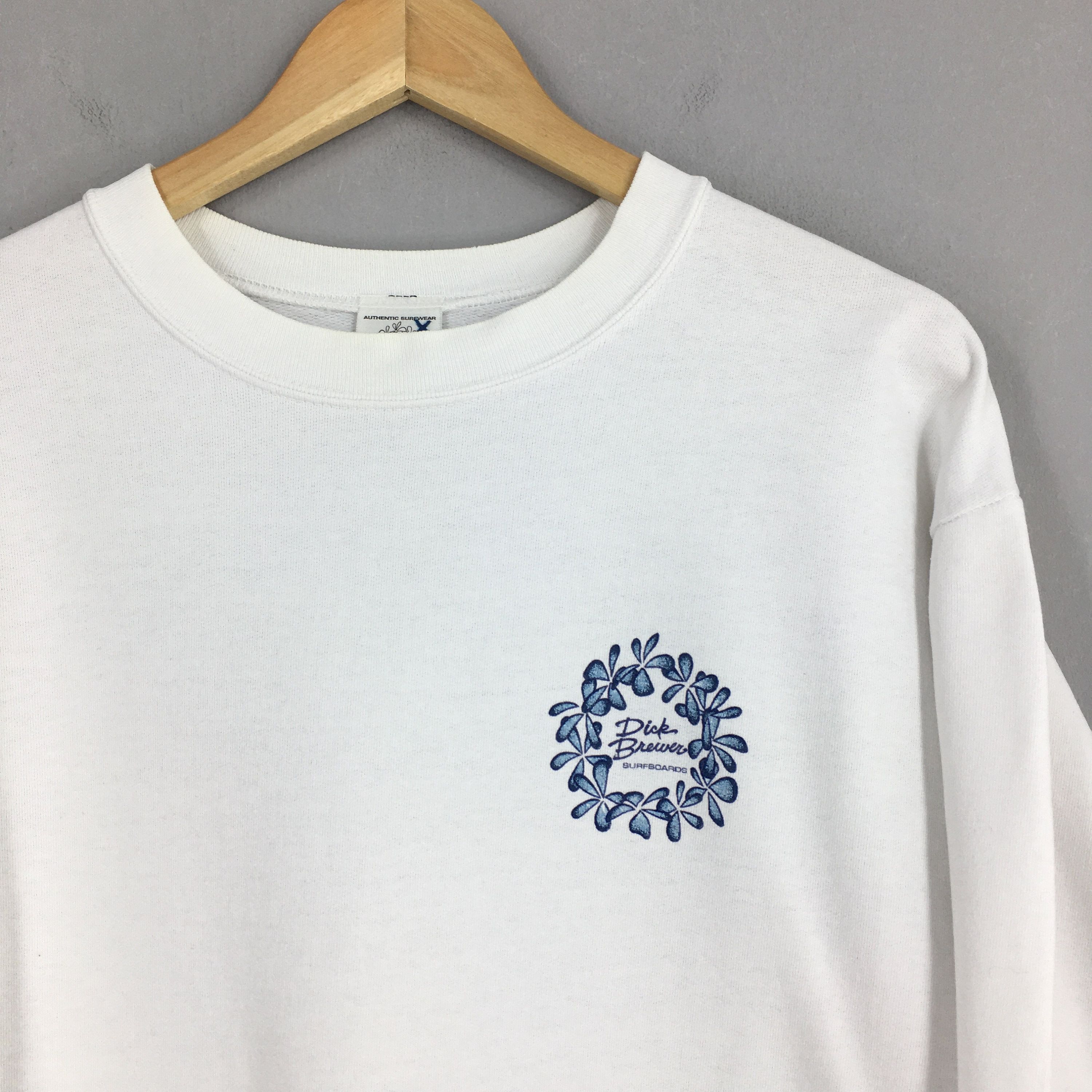 Vintage Vintage 90s Dick Brewer Hawaii Sweatshirt Medium Size US M / EU 48-50 / 2 - 4 Thumbnail