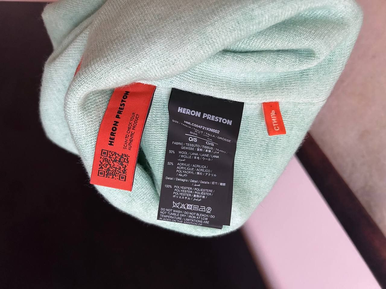 Heron Preston Heros Preston beanie wool hat Size ONE SIZE - 3 Thumbnail