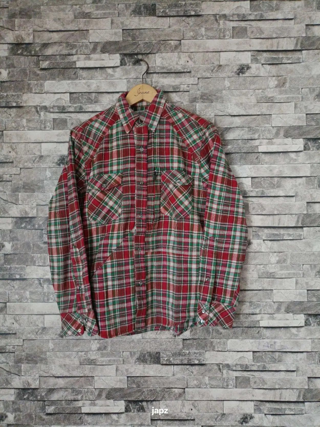 Japanese Brand Vintage H.R.Market multi pockets western Flannel shirt Size US S / EU 44-46 / 1 - 1 Thumbnail