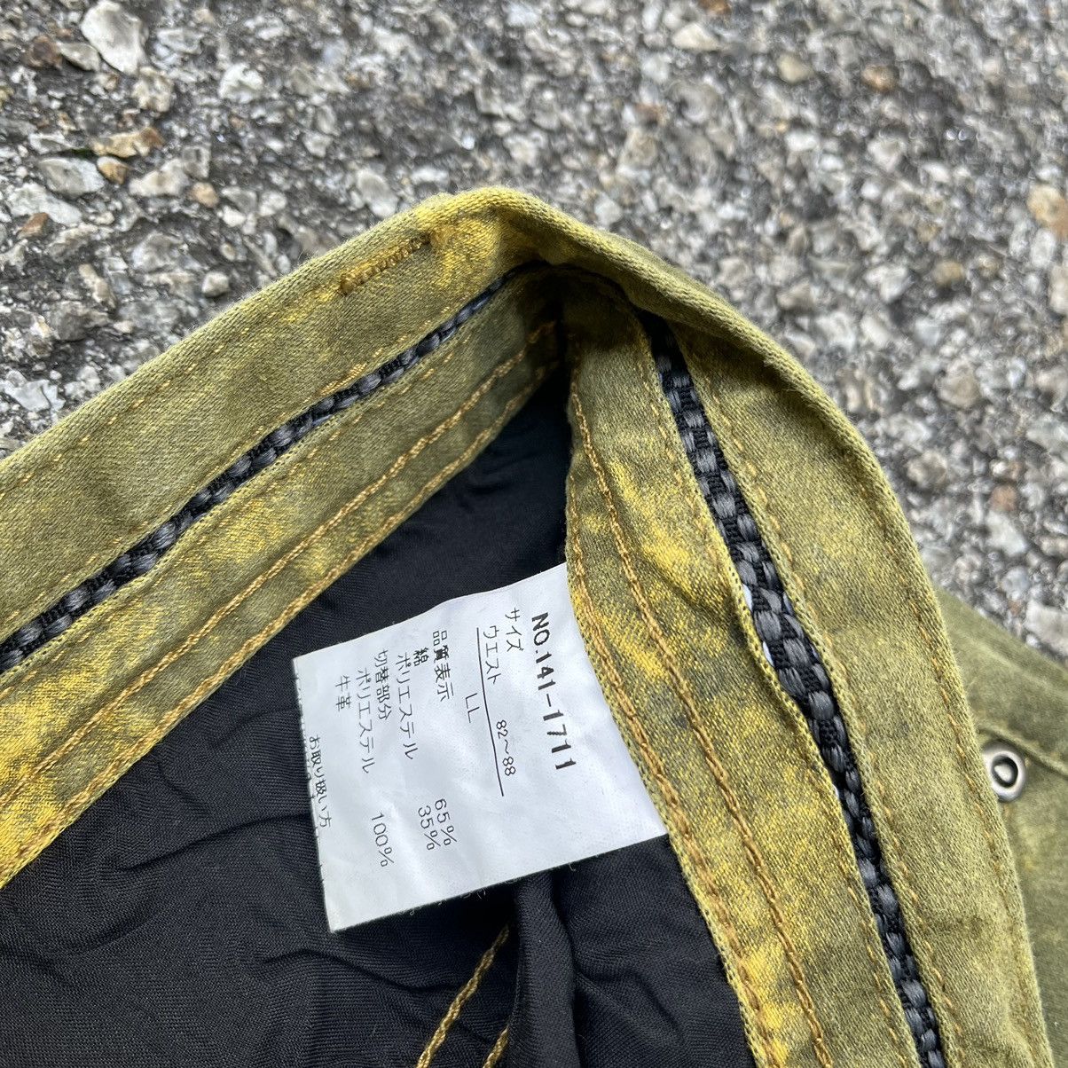 In The Attic Japan Green Acid Washed Punk Style Pant