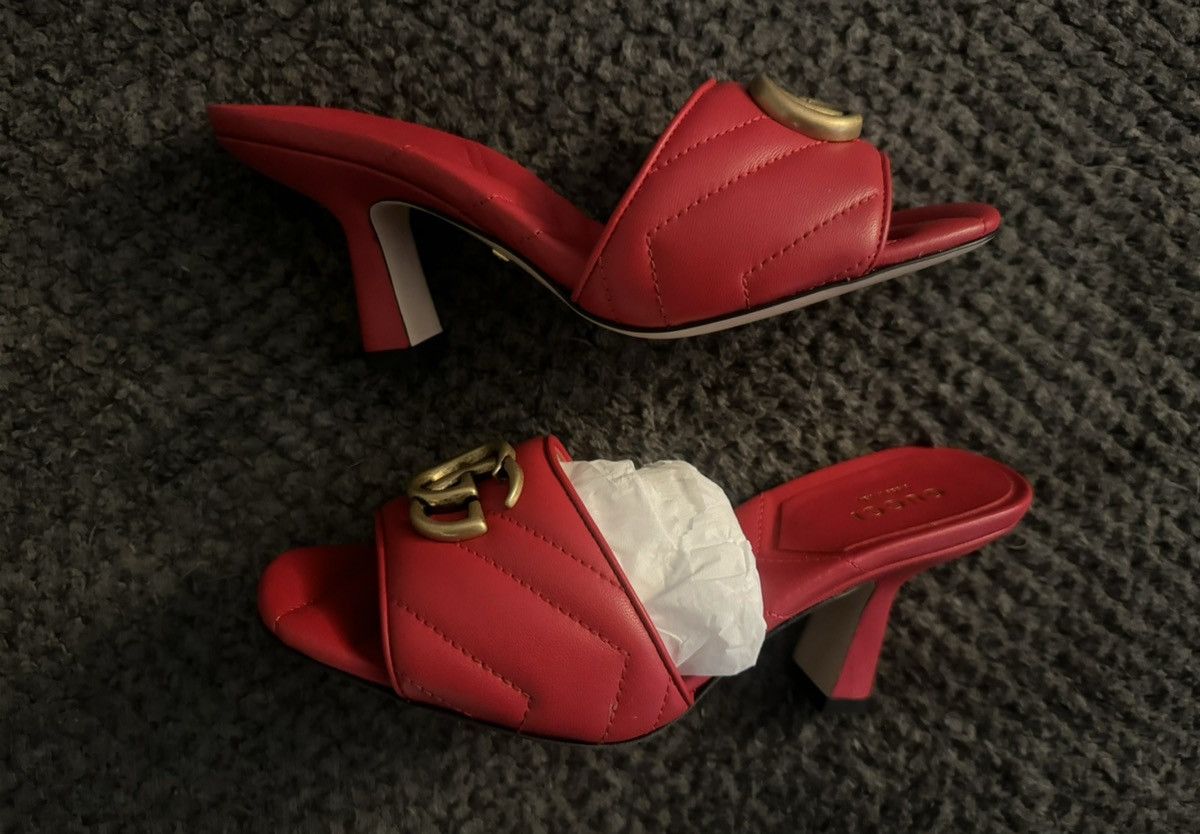 Gucci Gucci Women Marmont Sandal Size US 5 / IT 35 - 6 Thumbnail
