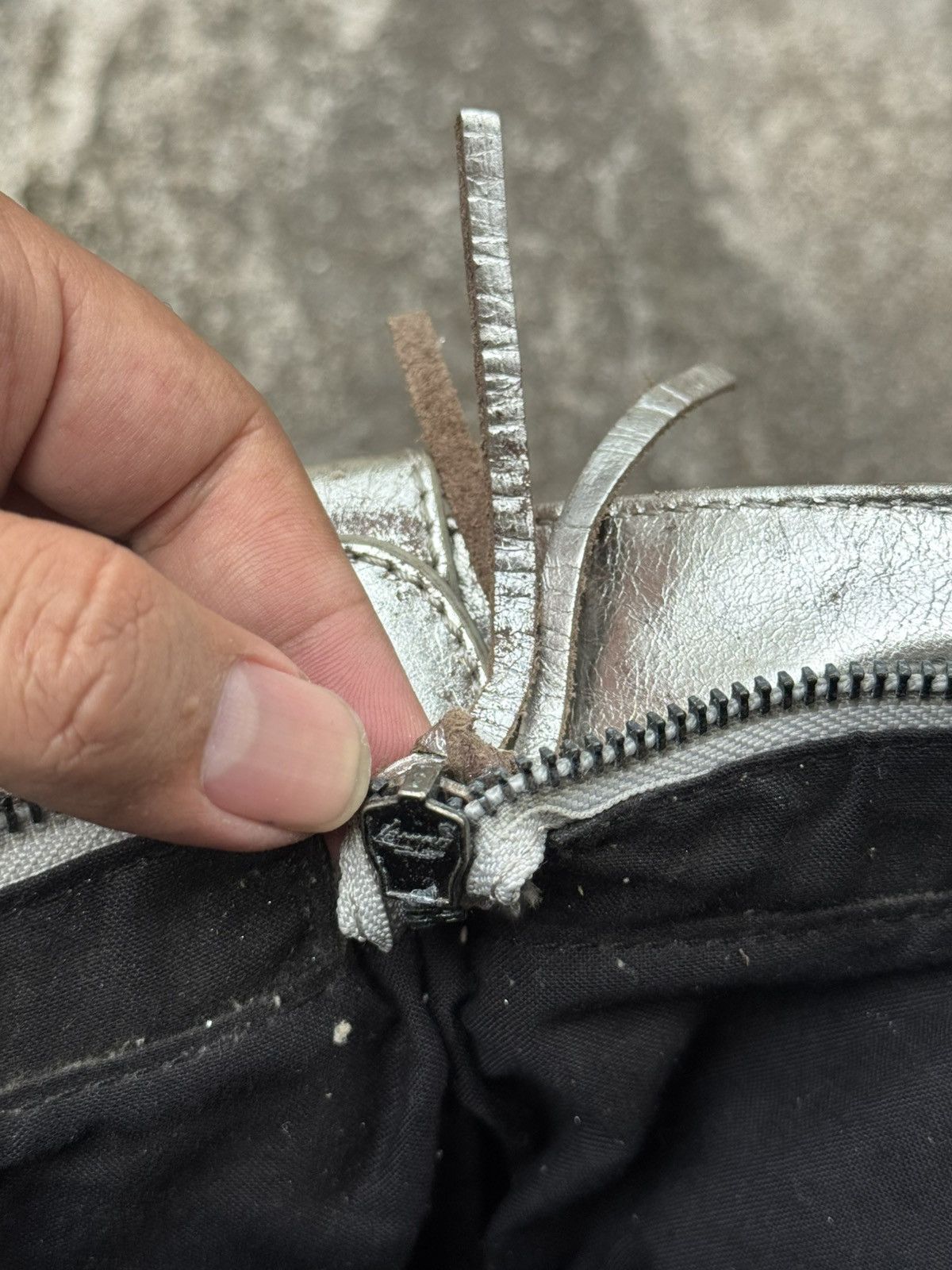 Vintage Leather Silver Bags City Size ONE SIZE - 12 Thumbnail
