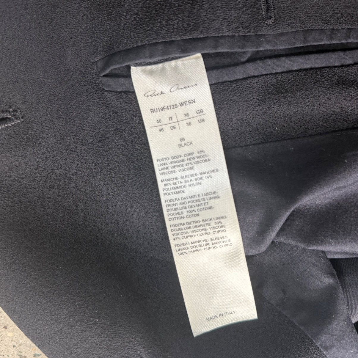 Rick Owens Rick Owens Larry Blazer Size US S / EU 44-46 / 1 - 6 Thumbnail