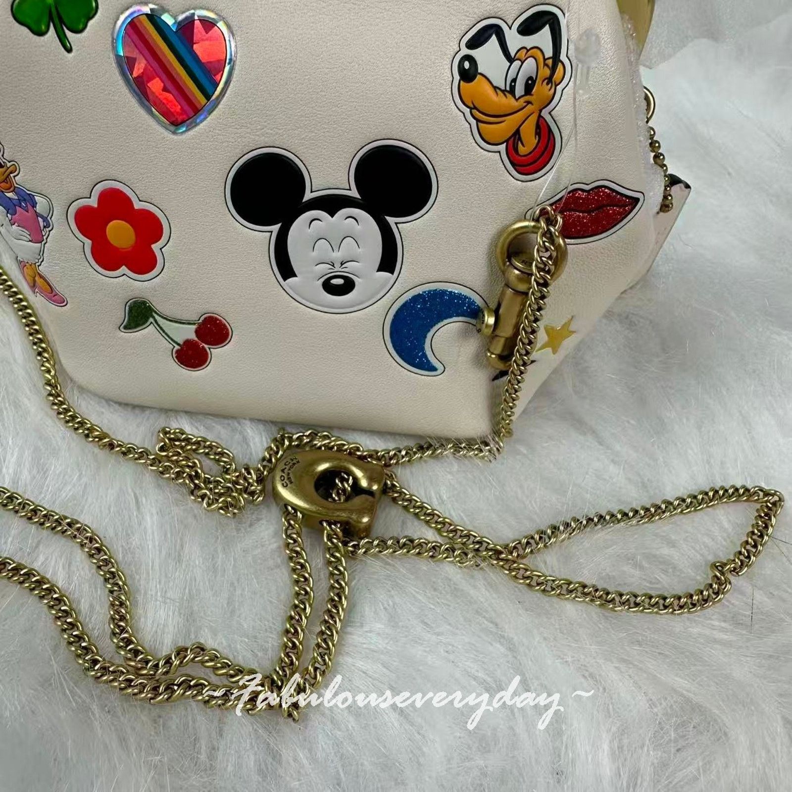 Coach Disney X Coach Kisslock Frame Bag 10 Sticker Print Leather Size ONE SIZE - 5 Thumbnail