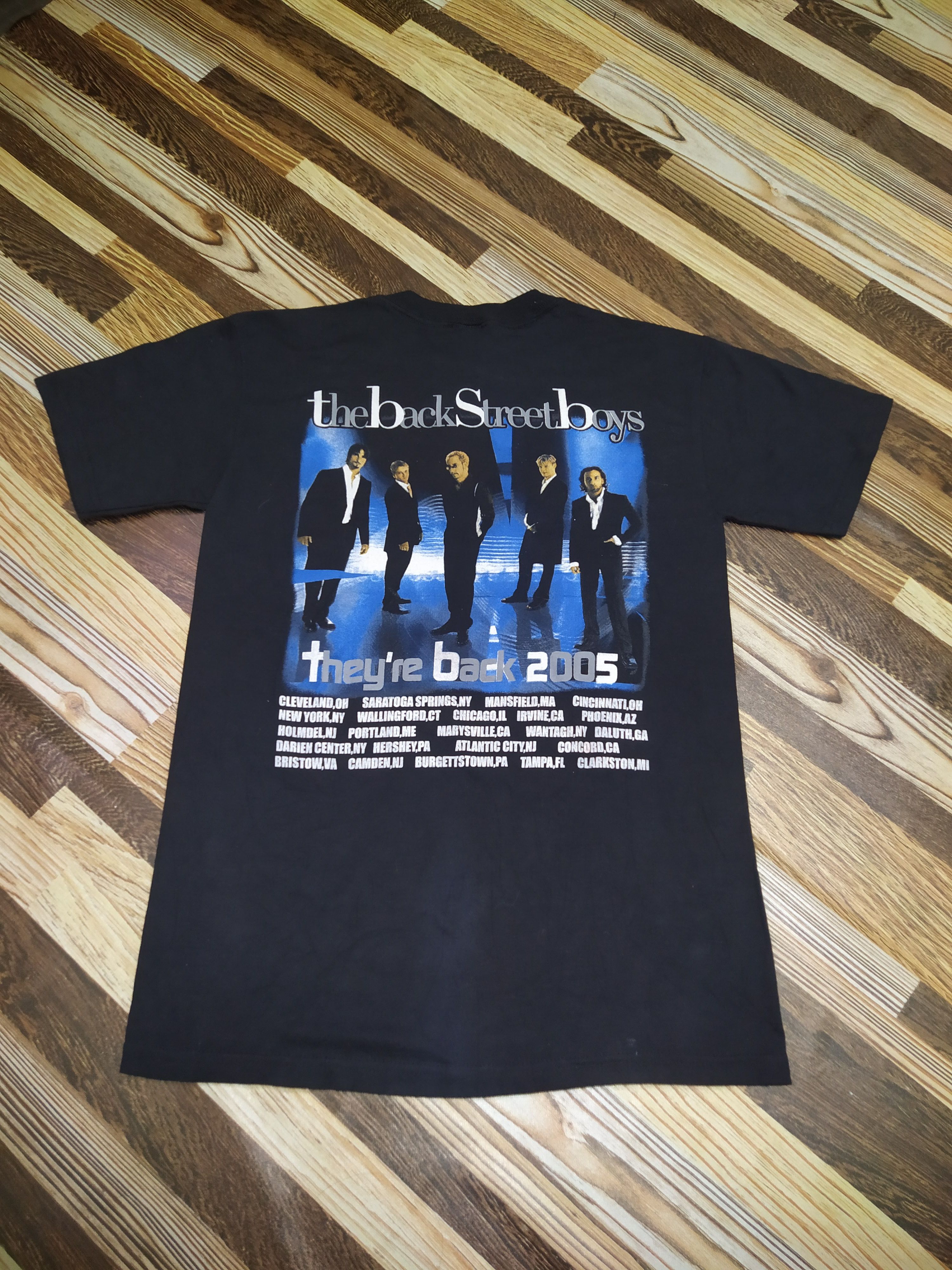 Band Tees The Back Street Boys Tour 2005 Vintage TShirt Size US S / EU 44-46 / 1 - 8 Thumbnail