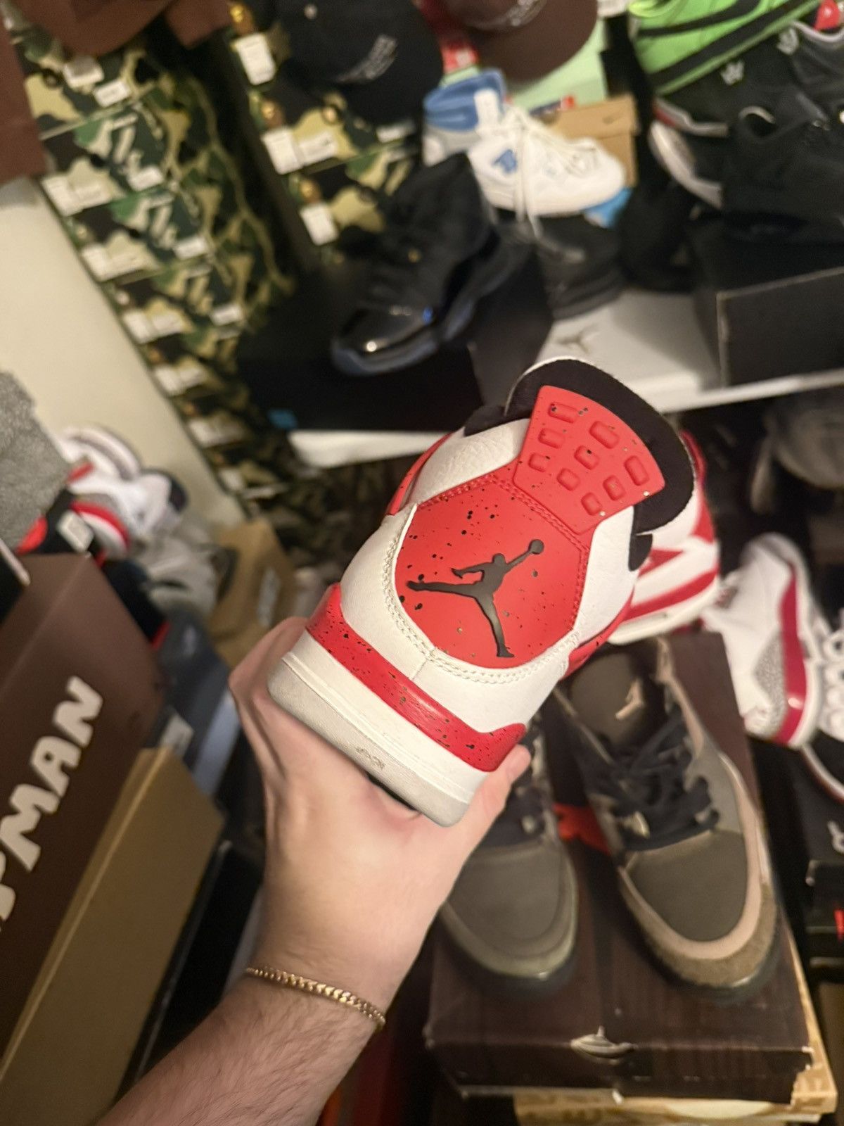Jordan Brand Jordan retro 4 red cement sz 9 Size US 9 / EU 42 - 4 Thumbnail