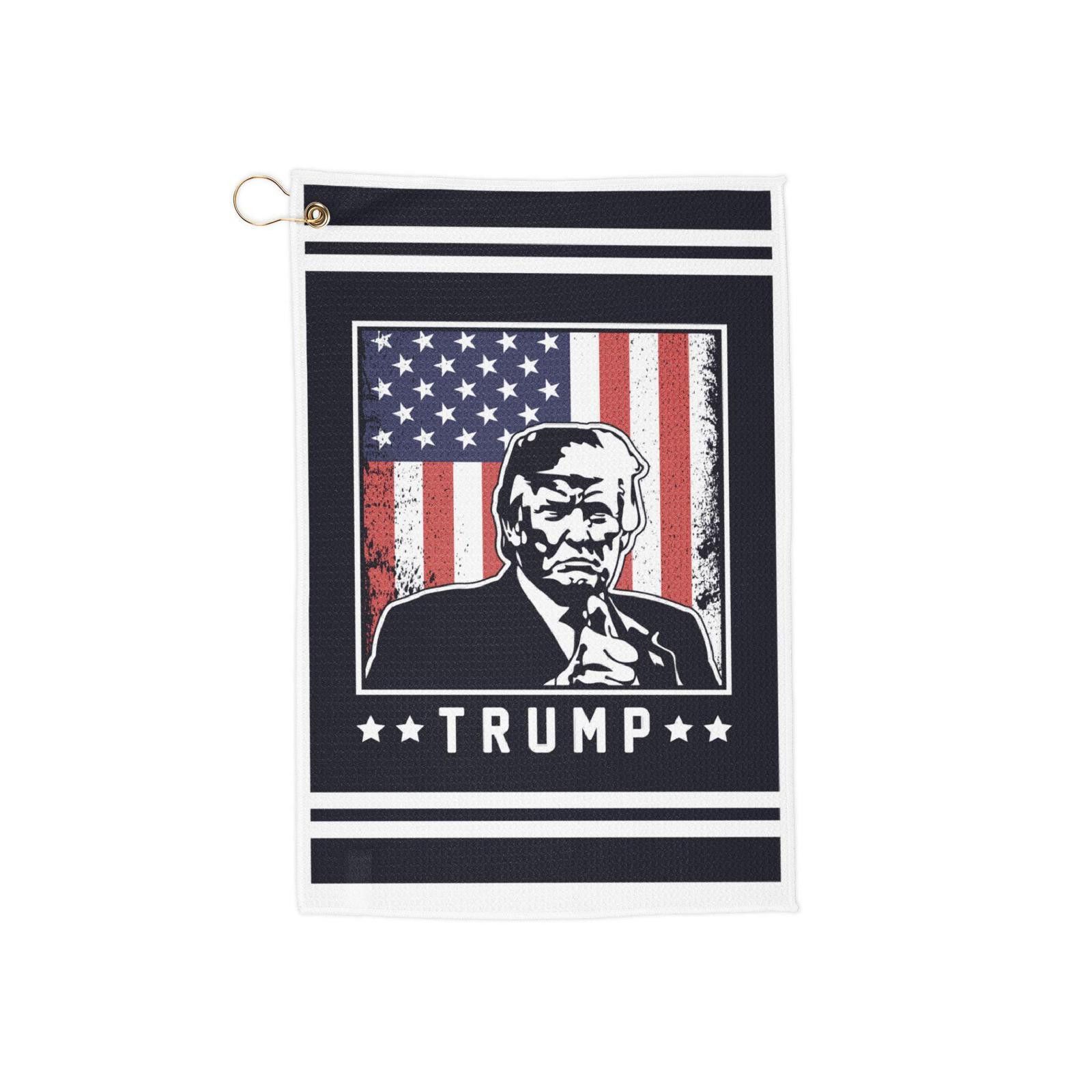 Designer Patriotic Golf Towels Donald Trump Custom Design Size ONE SIZE - 1 Thumbnail