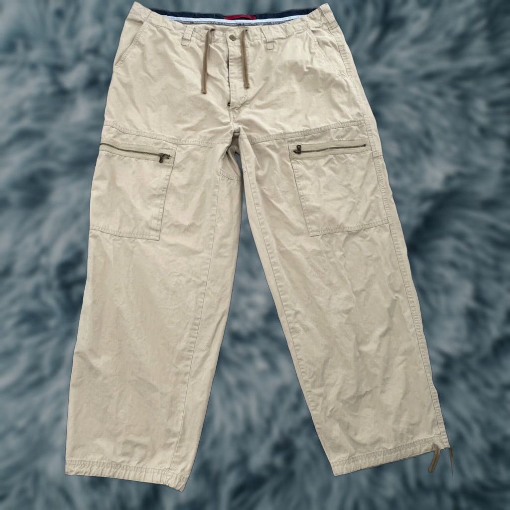 Tommy Hilfiger VINTAGE Tommy Hilfiger Pants Men Adult 36 Khaki Military Cargo Straight Fall Summer Winter Y2K Logo Baggy Size US 36 / EU 52 - 1 Thumbnail