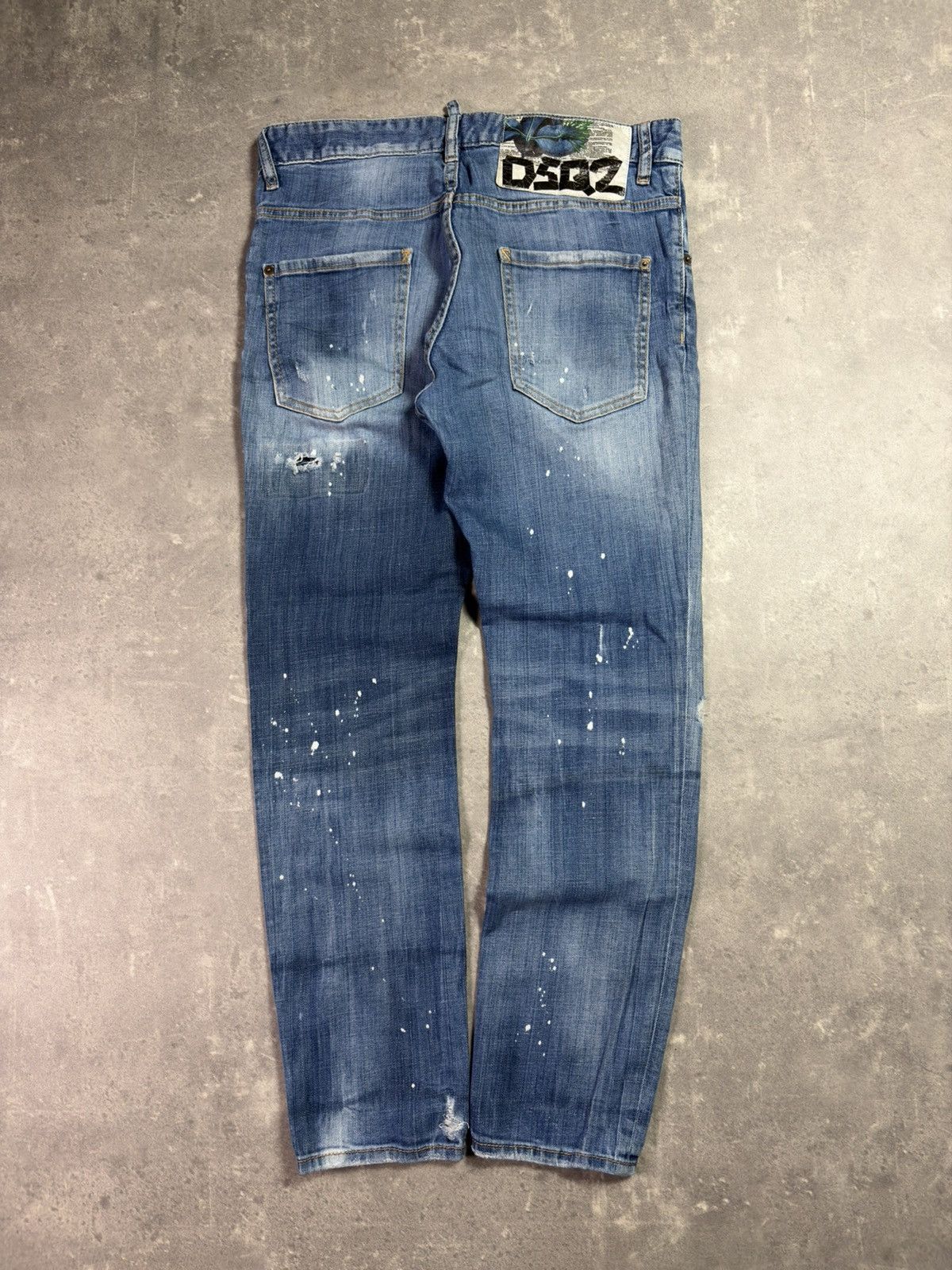 Dsquared2 Dsquared2 Paint Splattered Faded Distressed Denim Jeans 48 Size US 32 / EU 48 - 2 Thumbnail