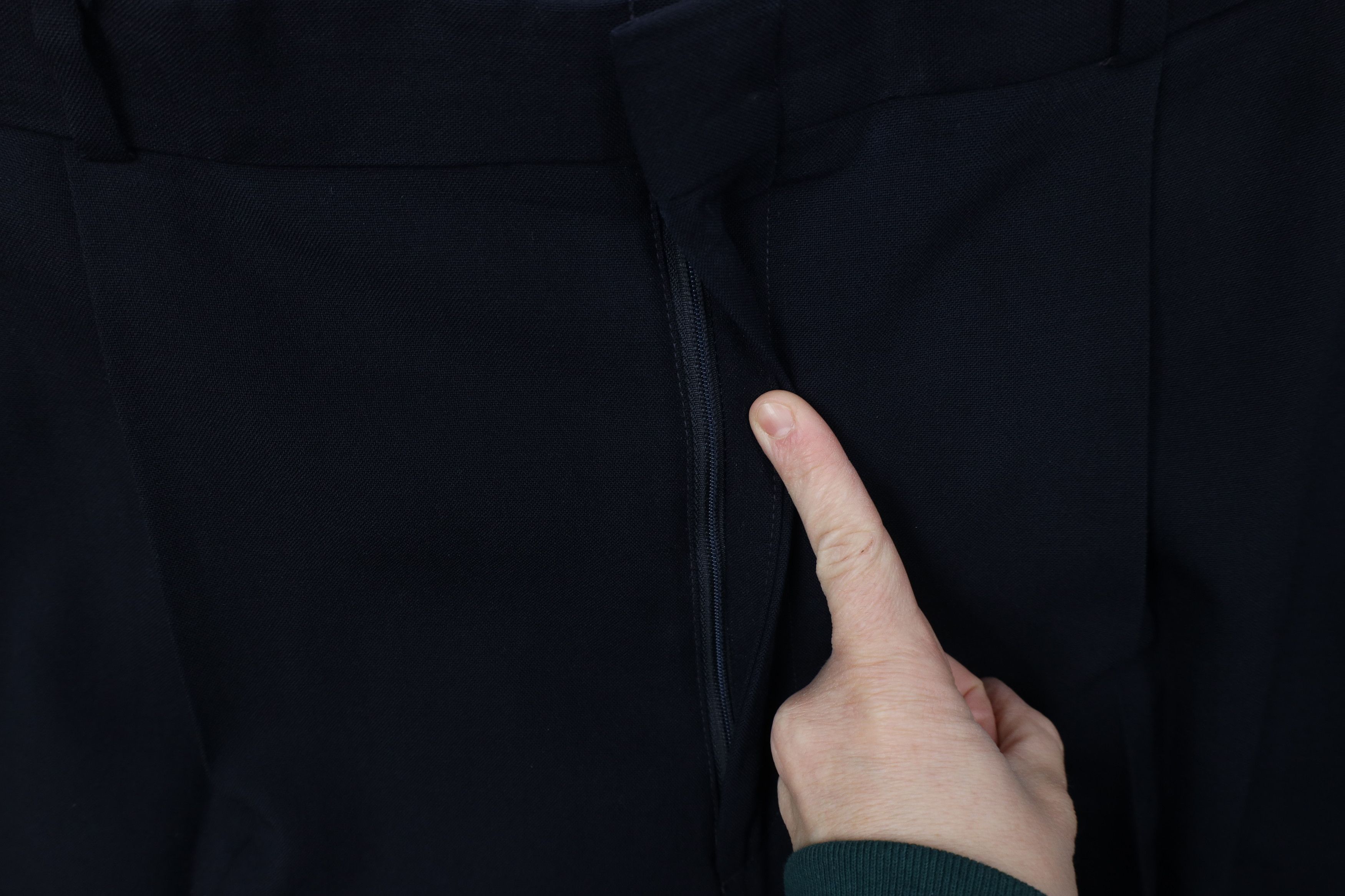 Lands' End Vintage 80s Lands End Wool Wide Leg Chino Pants Blue USA Size US 42 / EU 58 - 6 Thumbnail