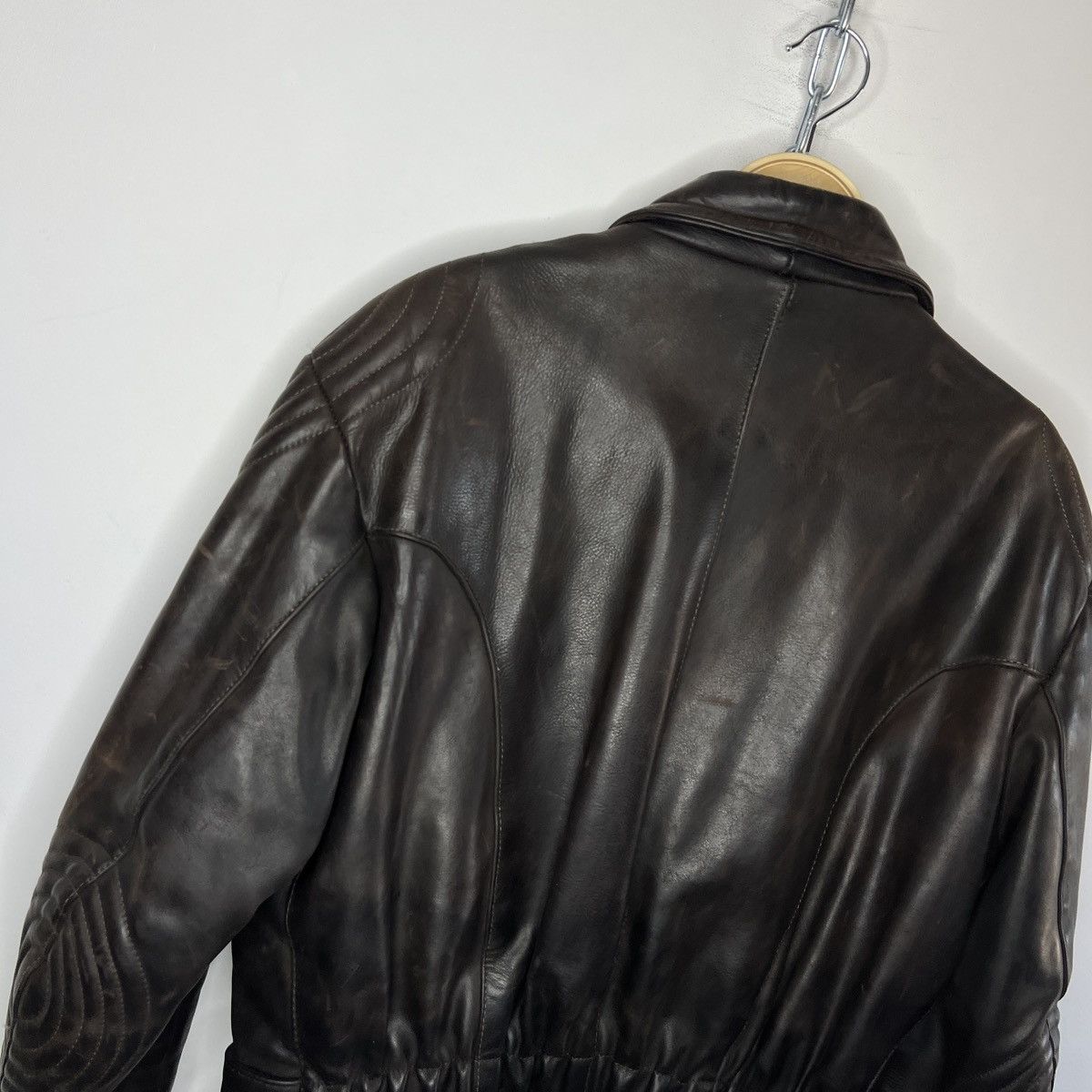 Vintage Moto Vintage Racing Leather Jacket Ramones Biker 90s Punk Size US L / EU 52-54 / 3 - 11 Thumbnail