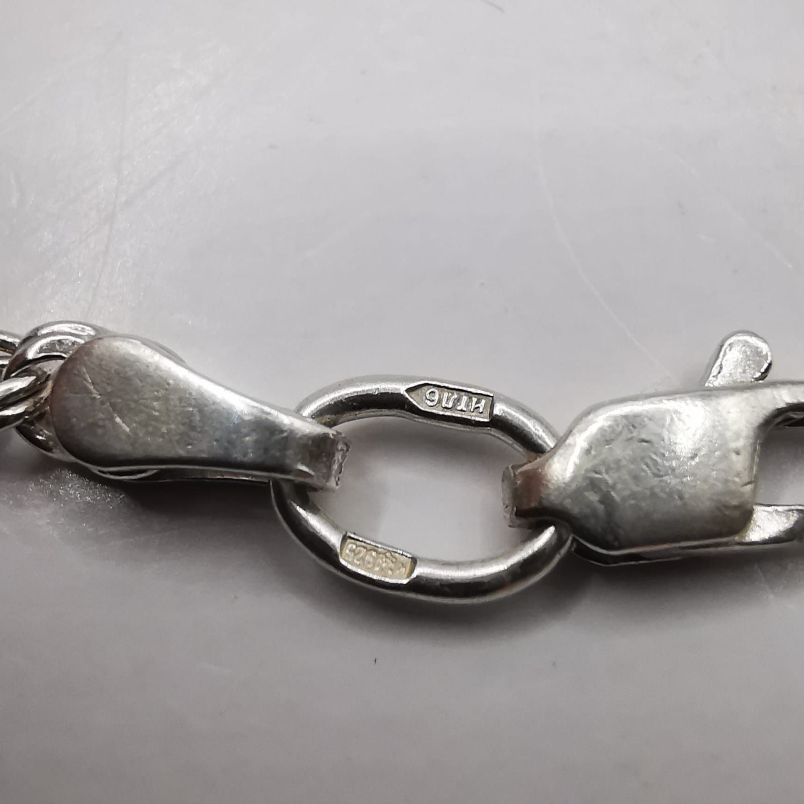 Sterling Silver Vintage Jewelry Chain Necklece,925 Sterling Silver 8,34g Size ONE SIZE - 4 Thumbnail
