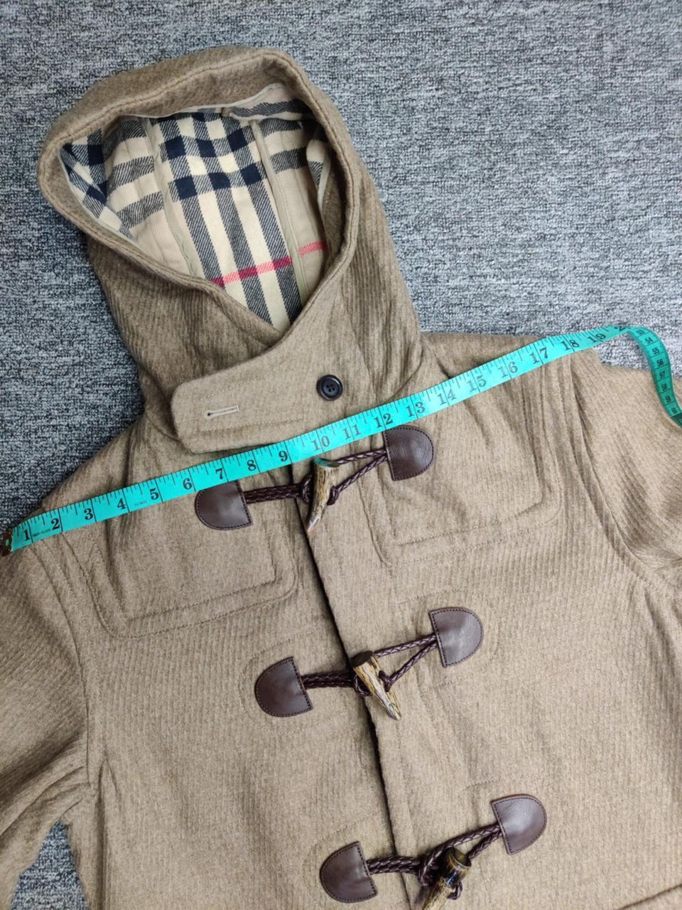 Burberry Burberry London Nova Check Wool Duffle Coat Jacket Size US S / EU 44-46 / 1 - 17 Thumbnail