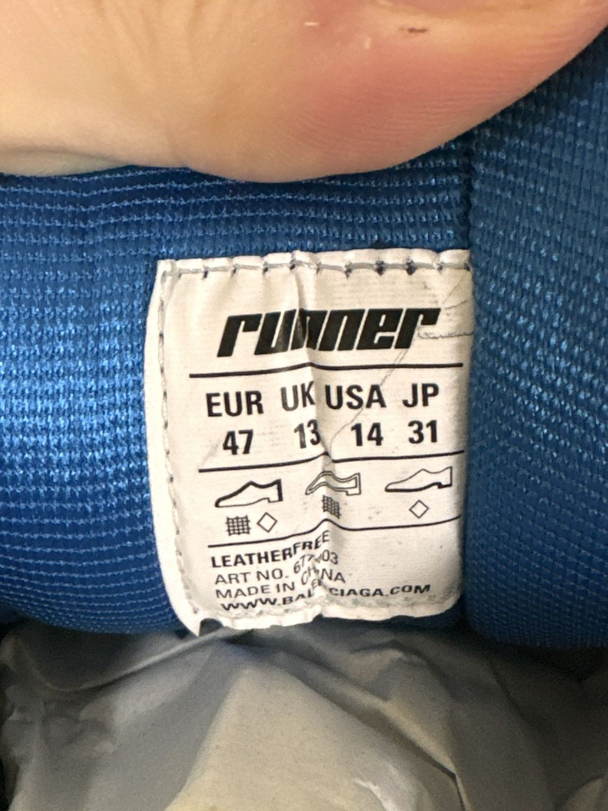 Balenciaga Balenciaga multicolor blue runner 47 Size US 14 / EU 47 - 8 Thumbnail