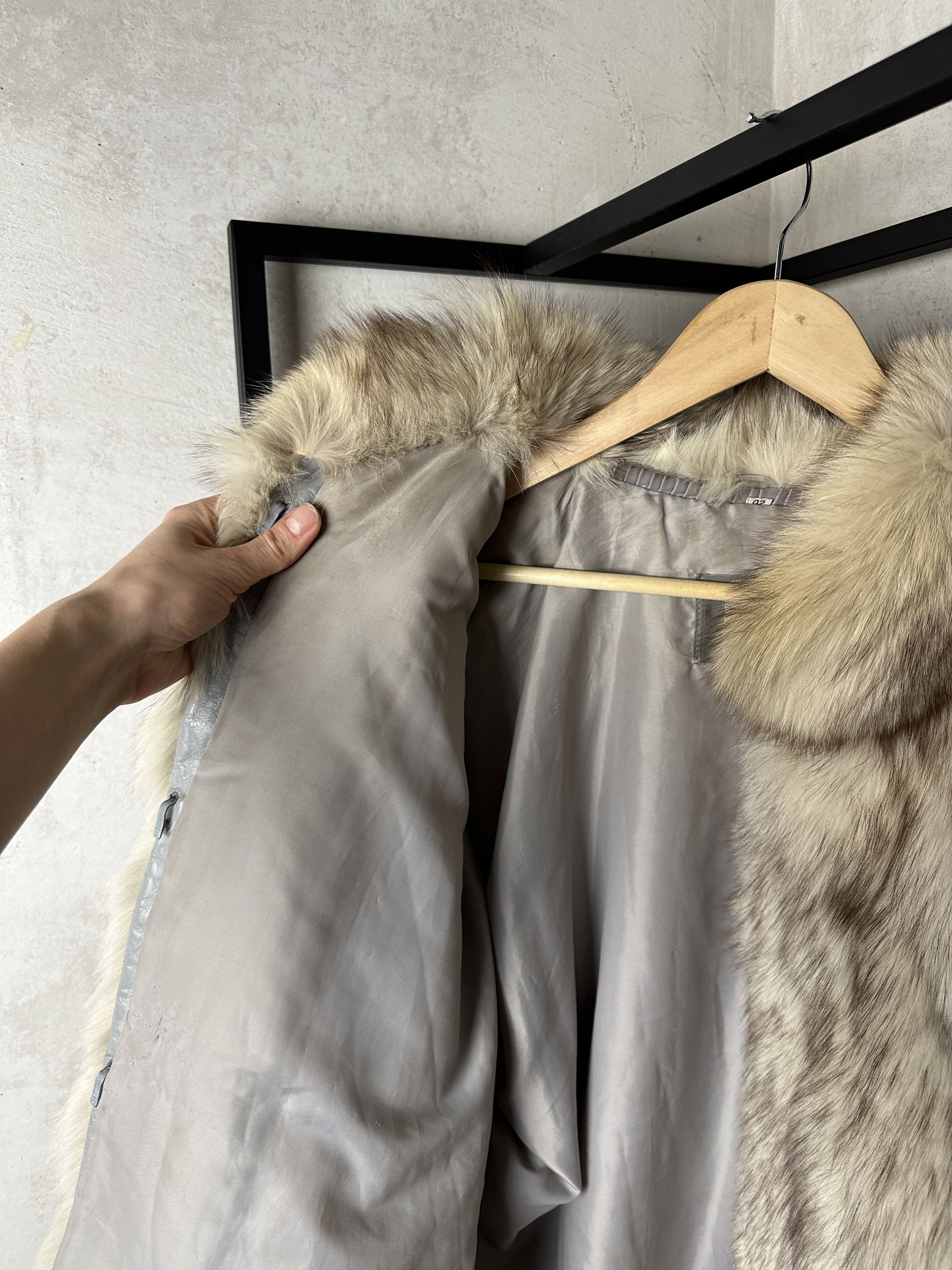 Sagafurs Saga Fox Arctic Fox Fur Coat Size M / US 6-8 / IT 42-44 - 8 Thumbnail