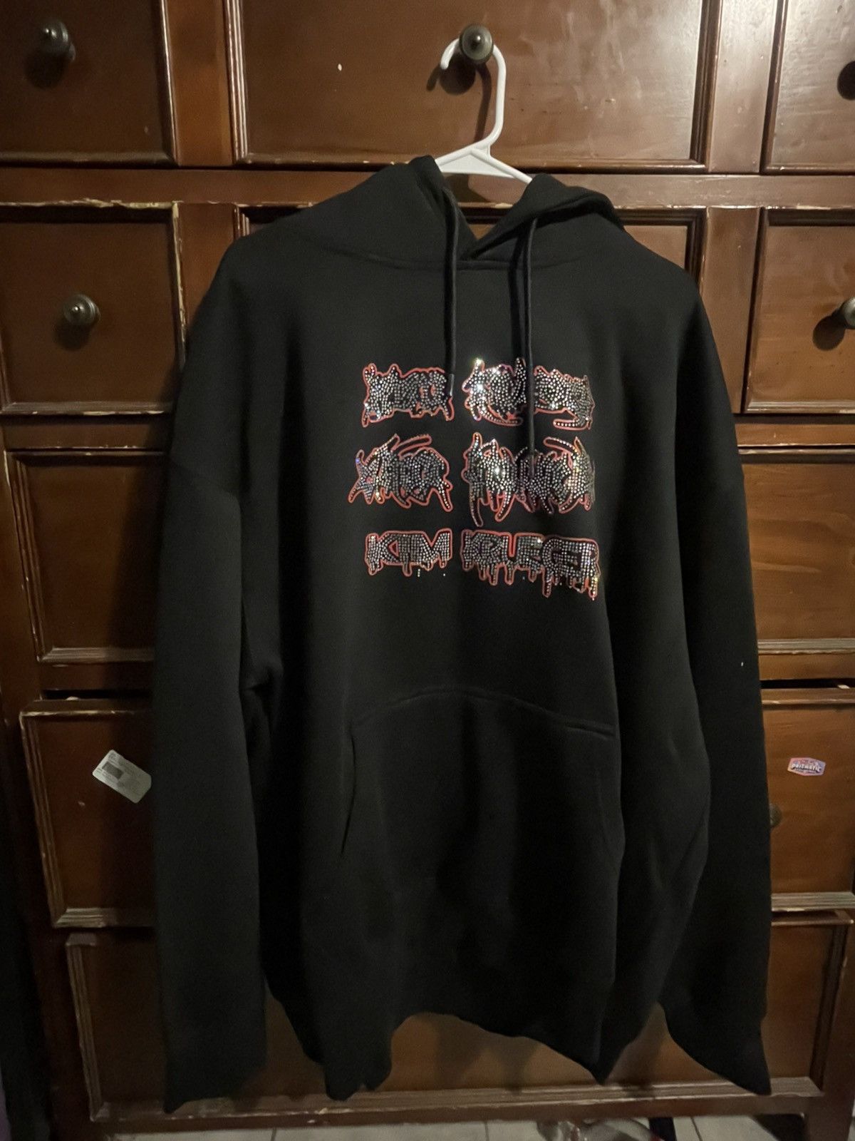 Kim Krueger kim krueger hoodie red outline rhinestone hoodie Size US XXL / EU 58 / 5 - 2 Thumbnail