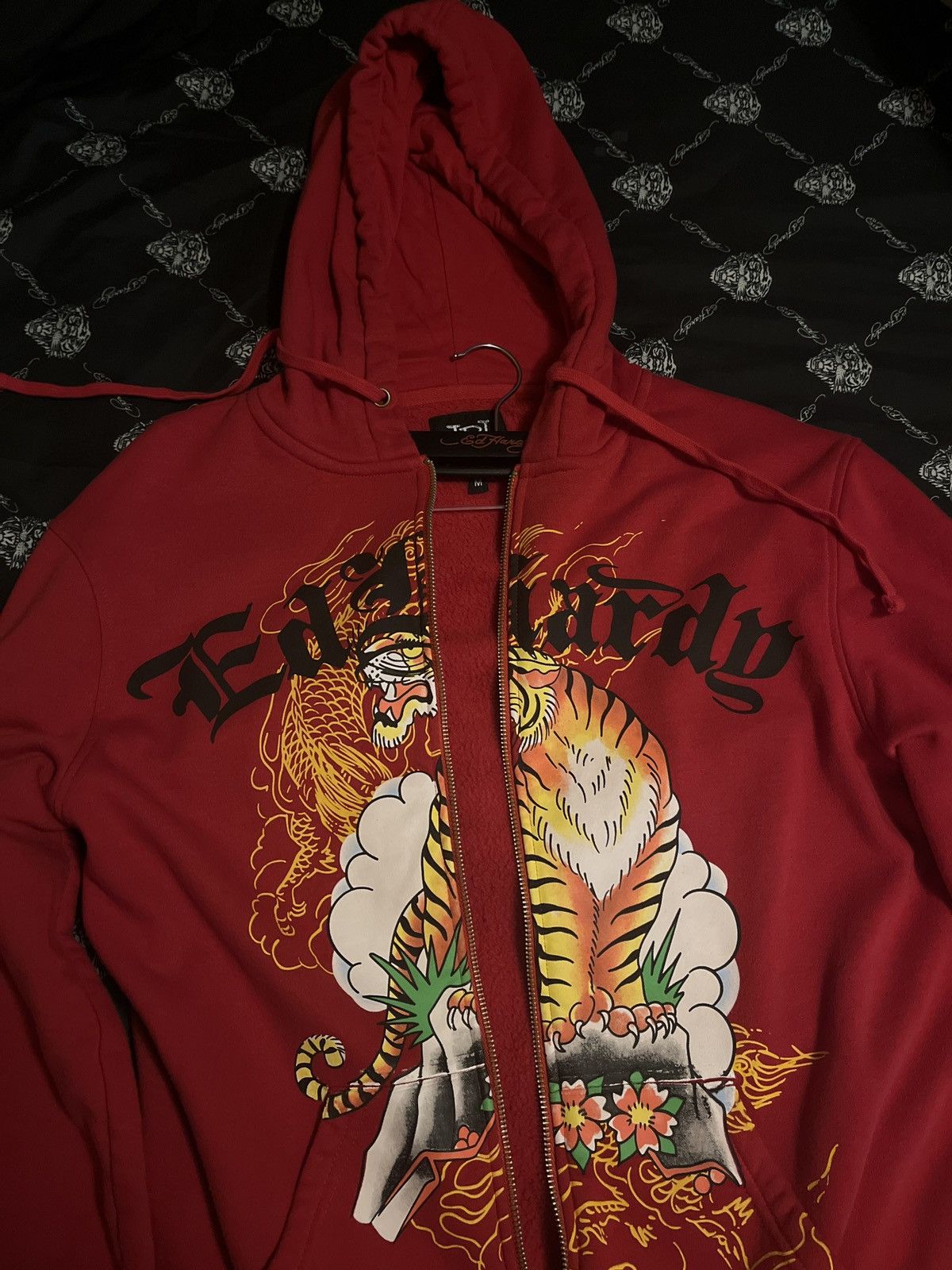 Christian Audigier Ed Hardy Zip Up Hoodie Size US M / EU 48-50 / 2 - 1 Thumbnail