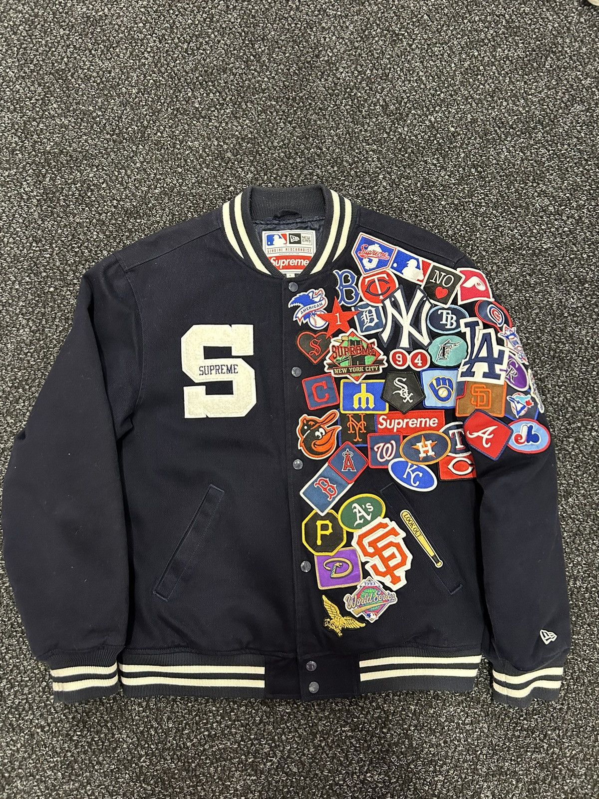 Supreme Supreme MLB Varsity Jacket | Grailed