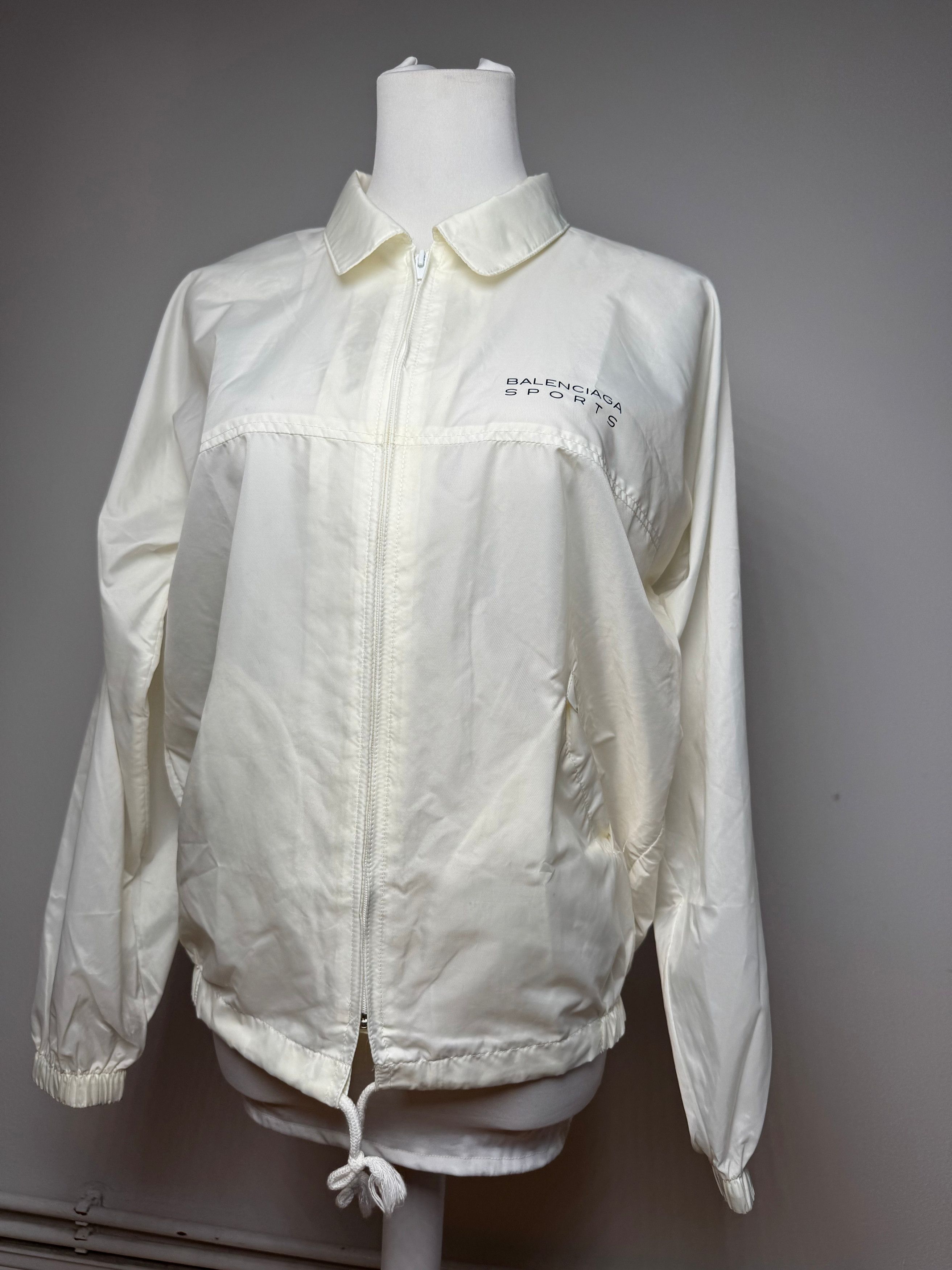 Balenciaga Vintage Polyester Blouson White M Size M / US 6-8 / IT 42-44 - 1 Thumbnail
