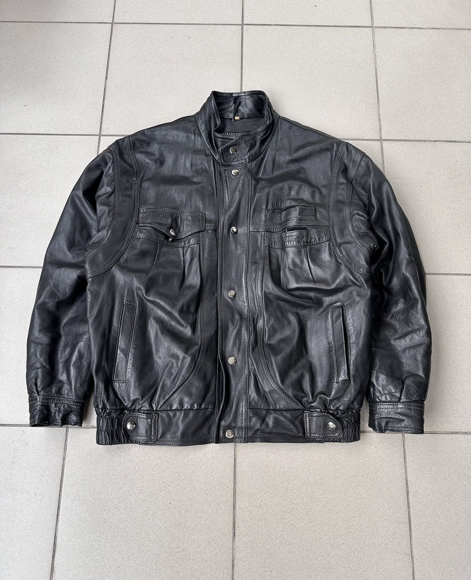 Leather Leather jacket avant garde boxy bomber Size US M / EU 48-50 / 2 - 1 Thumbnail