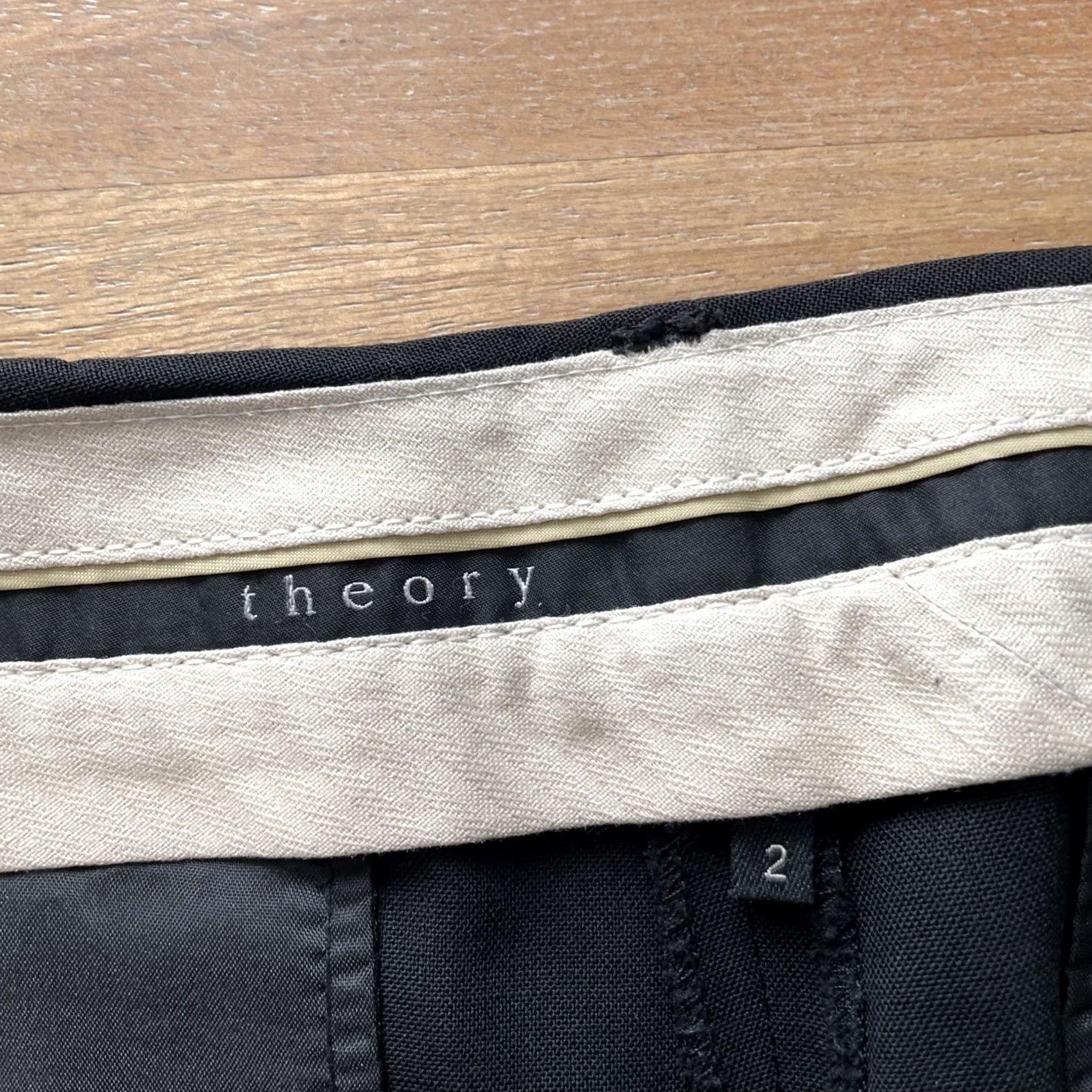 Theory Theory Bootcut Pants Womens 30x30.5 Black Wool Office Dress Pants 80s 90s City Preppy Luxury Classy Size 30" / US 8 / IT 44 - 3 Thumbnail