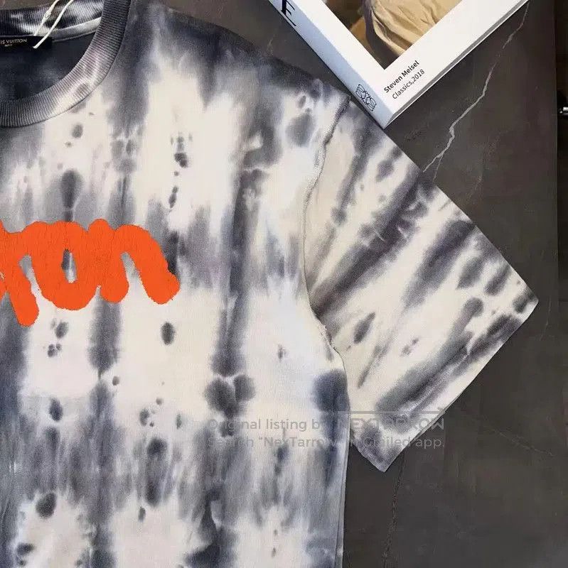 Louis Vuitton Louis Vuitton Summer Gray Tie-Dye T-Shirt . Size US XL / EU 56 / 4 - 3 Thumbnail