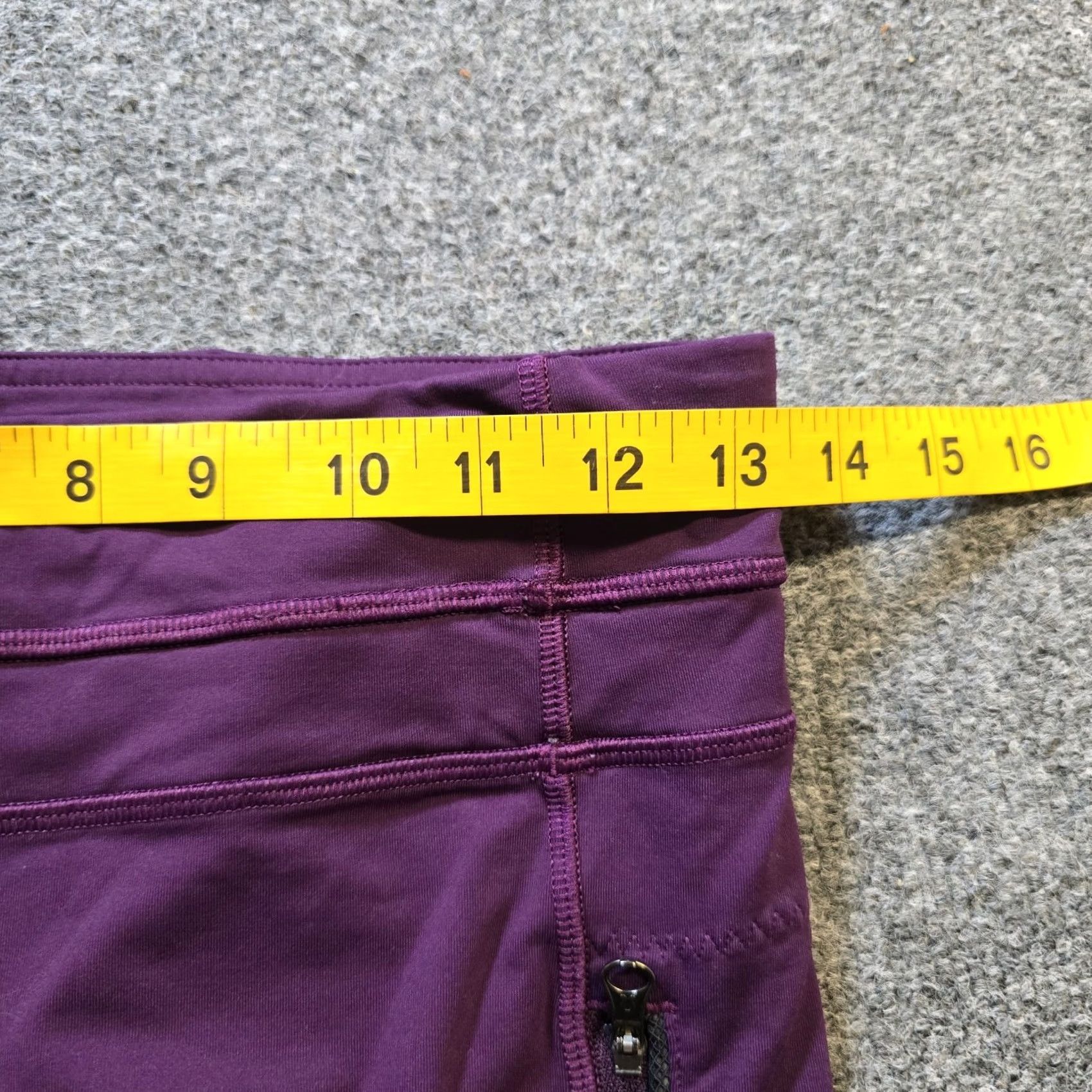 Lululemon Lululemon Leggings Womens Size 6 Purple Inspire II Cropped Casual Athletic Activewear Yoga Tights Skinny Inseam 26 in Magenta Pattern Solid Size 28" / US 6 / IT 42 - 6 Thumbnail