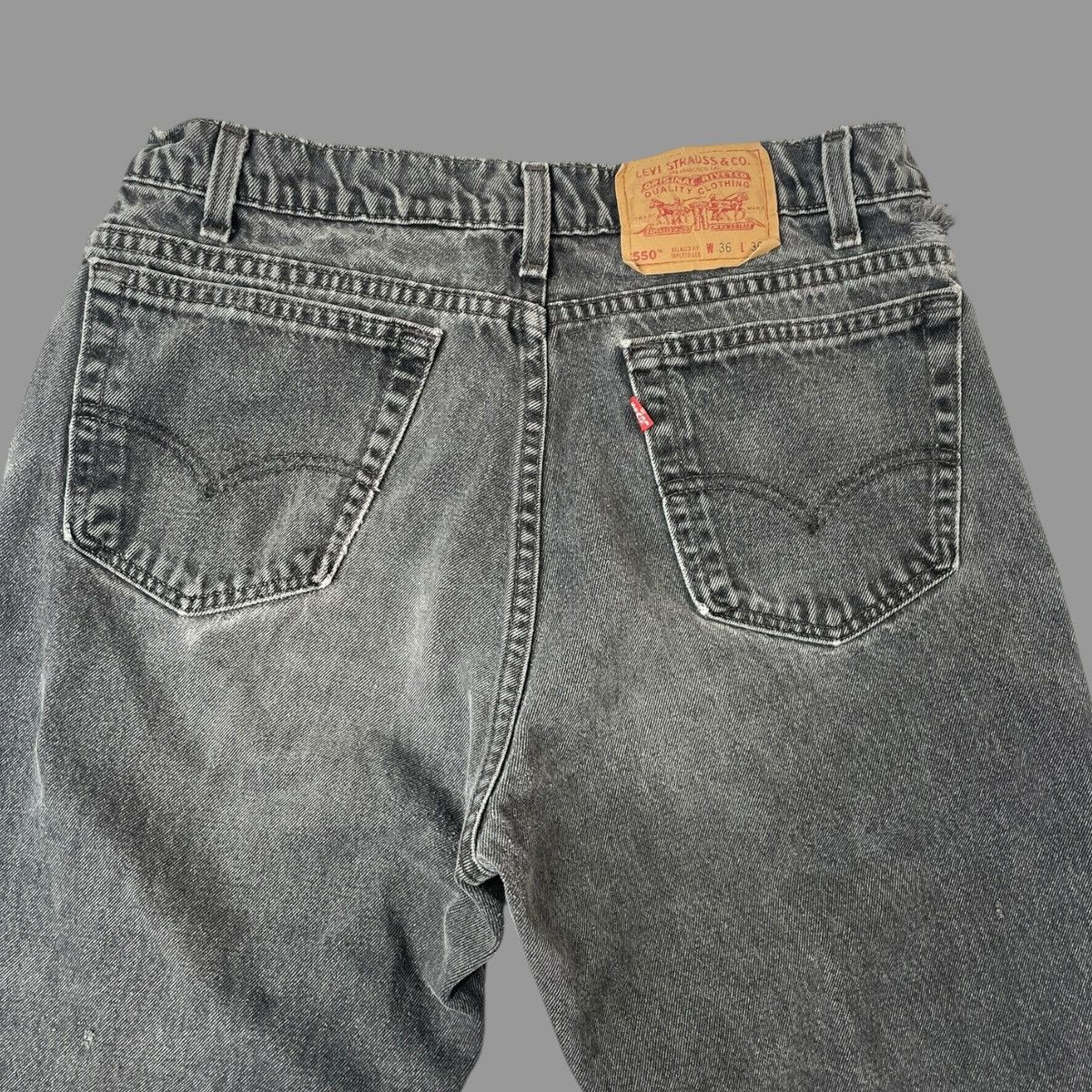 Levi's × Vintage Vintage 90s Levi’s faded black denim jeans Size US 32 / EU 48 - 4 Thumbnail