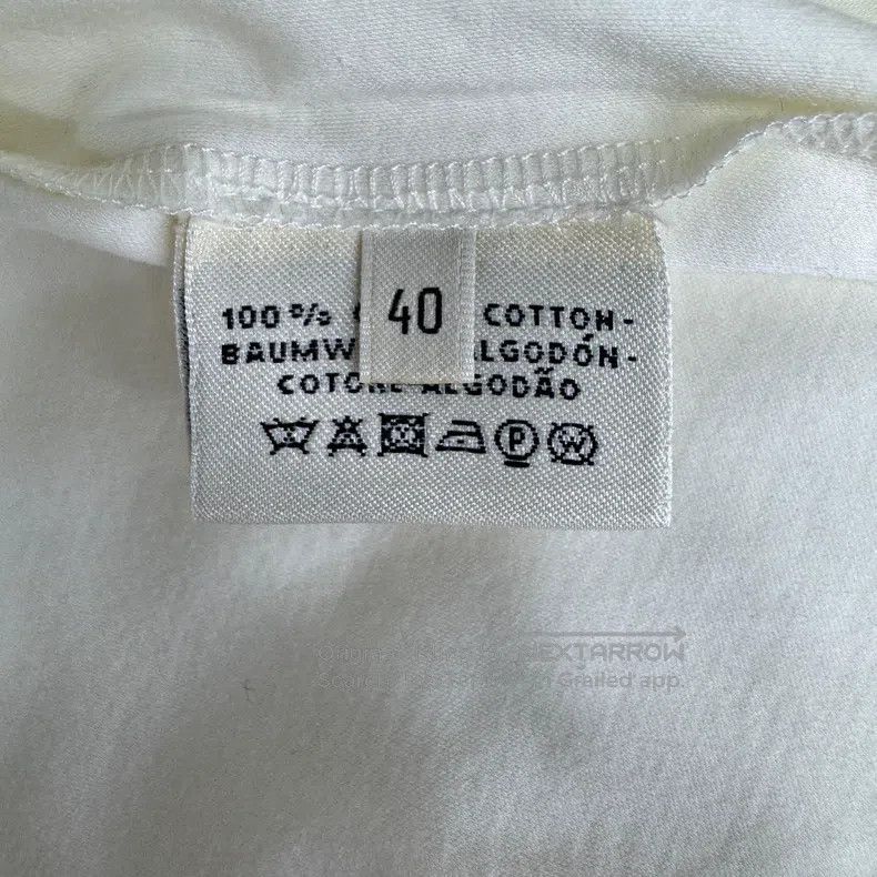Hermes Hermes White Chest Pocket Embroidered Round Neck Short Sle Size S / US 4 / IT 40 - 4 Thumbnail