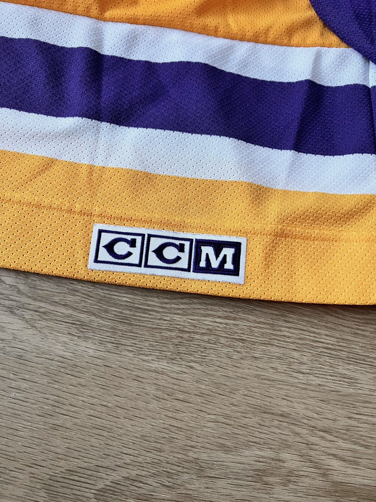Ccm Vintage CCM LA Kings Hockey Jersey XXL 2XL Gold Purple Size US XXL / EU 58 / 5 - 5 Thumbnail