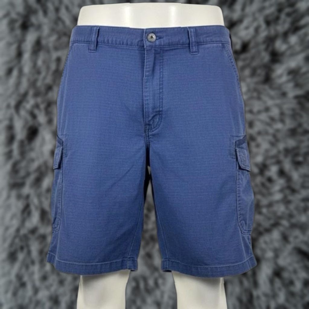 Carhartt Carhartt Shorts Mens 46 Blue Cargo Relaxed Fit 8 Inseam Canvas Pockets Size US 30 / EU 46 - 1 Thumbnail
