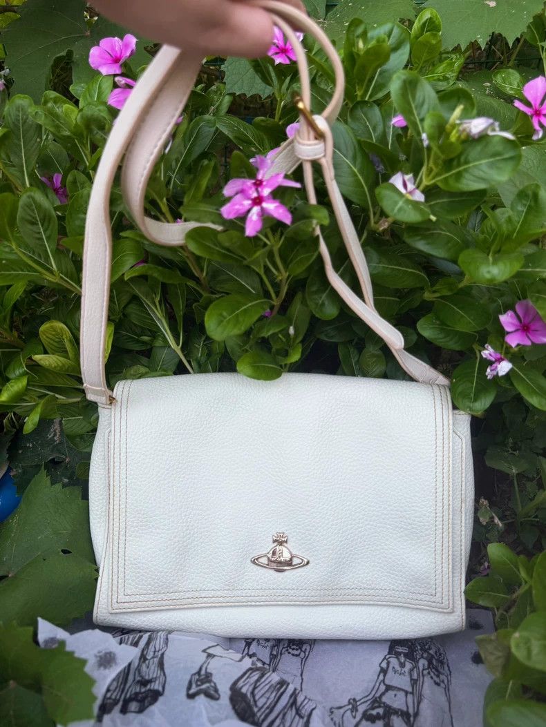 Vivienne Westwood Vivienne Westwood White lily pattern postman's bag Size ONE SIZE - 5 Thumbnail