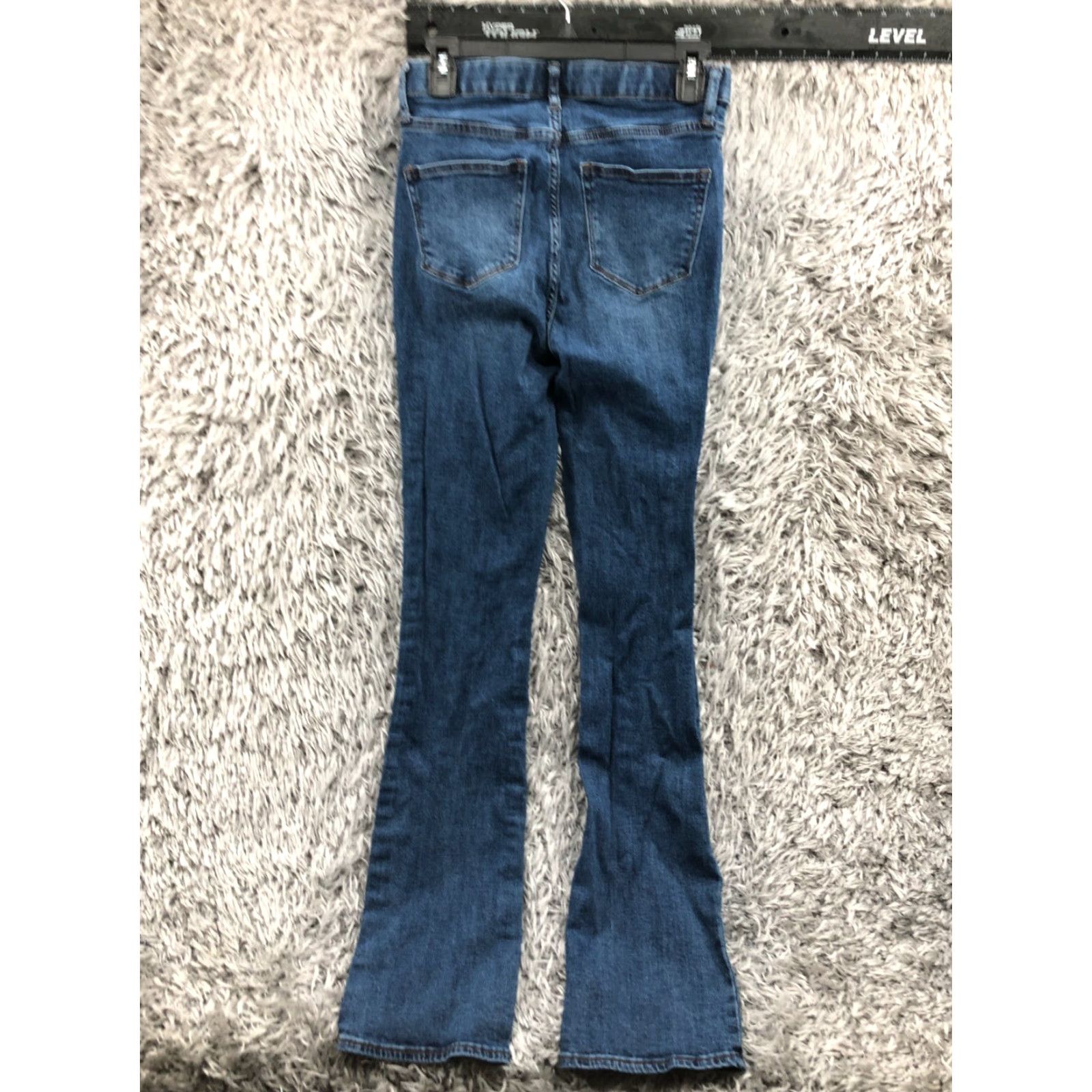 Vintage NY&Co High Rise Barely Boot Jeans Size 6 Womens Medium Wash Blue NY&Co Jeans Bootcut 5-Pocket Denim Cotton Regular Womens Size 28" / US 6 / IT 42 - 5 Thumbnail