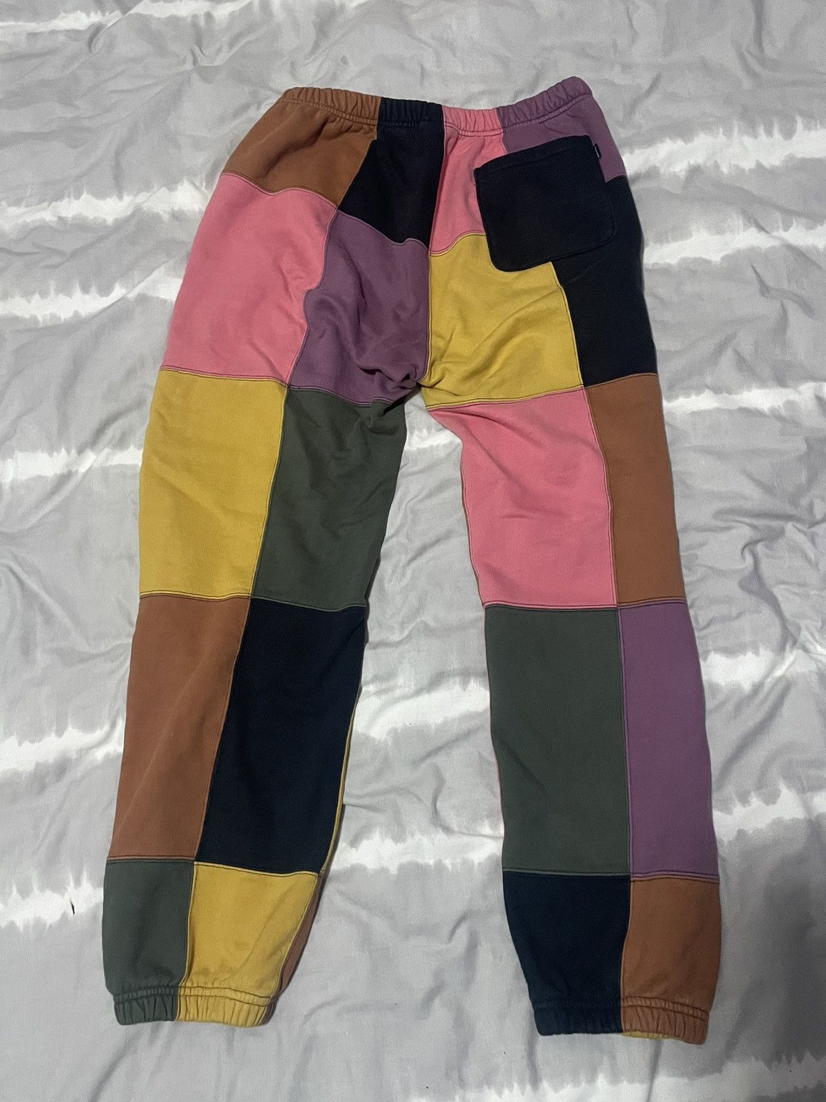 Supreme Supreme FW 17 patchwork Multicolour trackpants in black Size US 32 / EU 48 - 6 Thumbnail