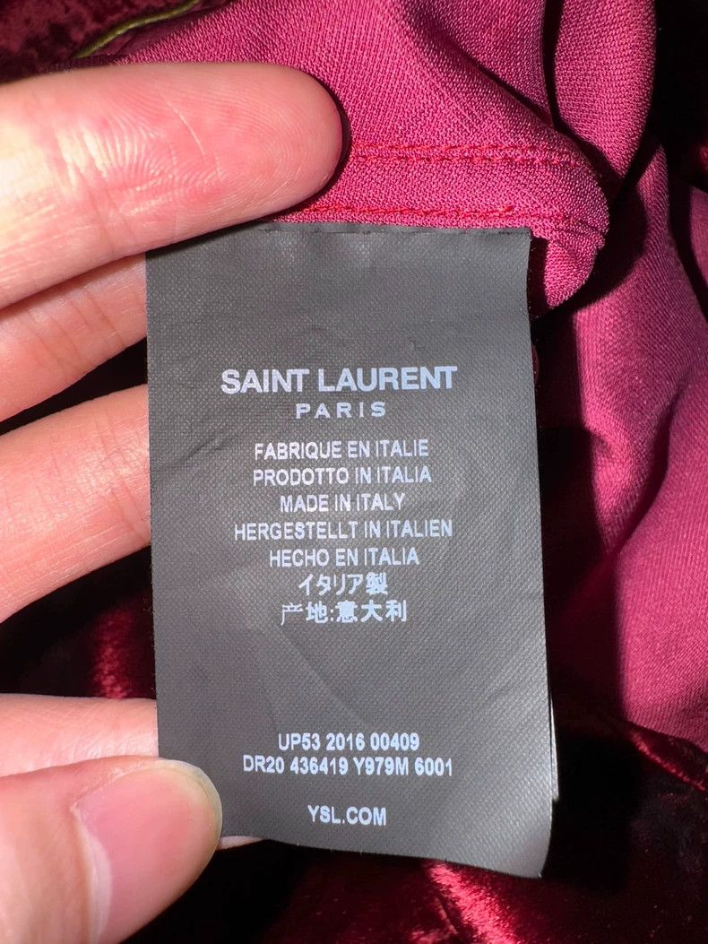 Saint Laurent Paris Saint Laurent Paris 16fw show style palace gold thread red Size US S / EU 44-46 / 1 - 7 Thumbnail