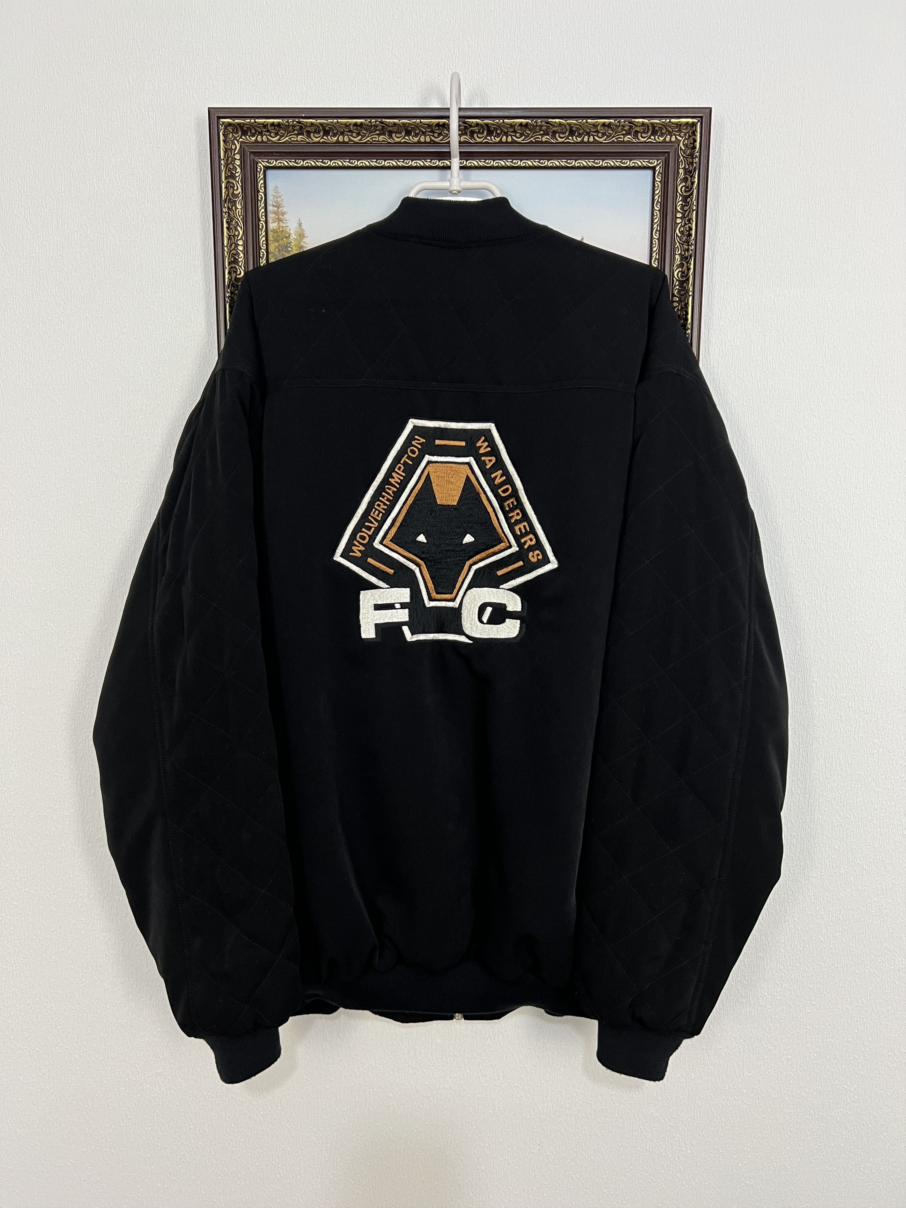 Puma Vintage Wolverhampton Wanderers Football Jacket Bomber Size US XXL / EU 58 / 5 - 8 Thumbnail