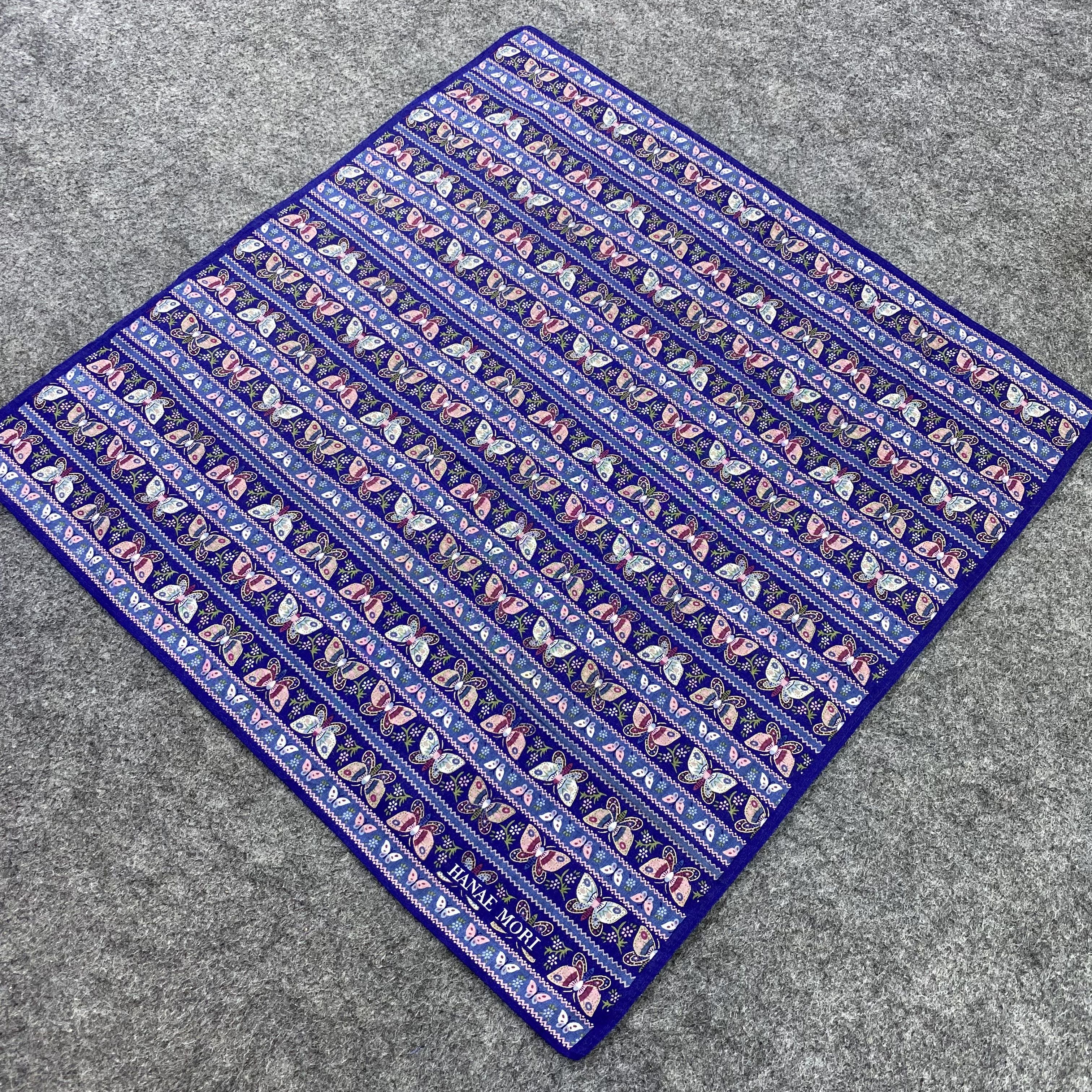 Hanae Mori Hanae Mori Handkerchief Neckerchief Bandana -B544 Size ONE SIZE - 4 Thumbnail