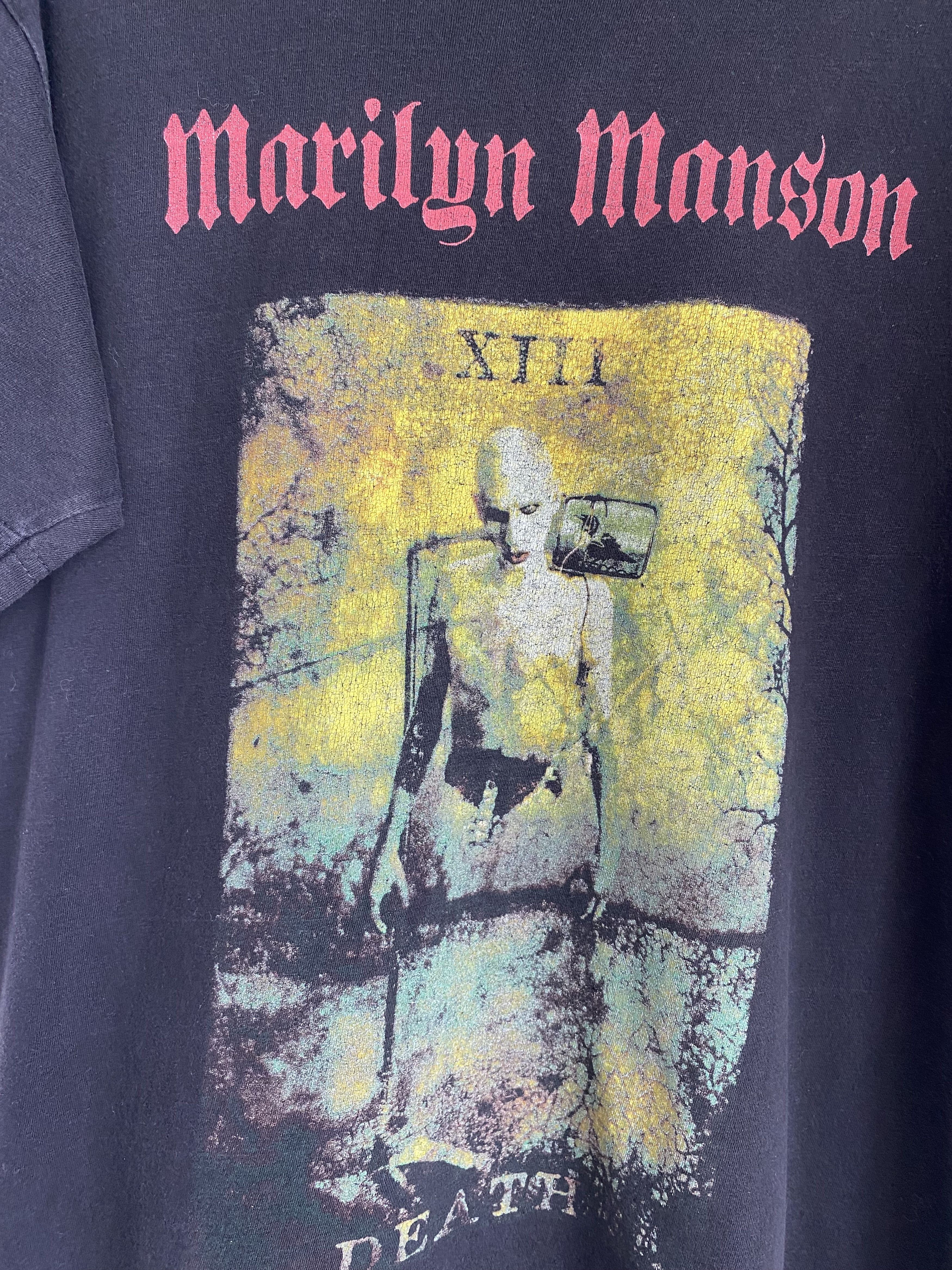 Band Tees Vintage 2000 Marilyn Manson Holy Wood Hierophant Tarot Size US M / EU 48-50 / 2 - 4 Thumbnail