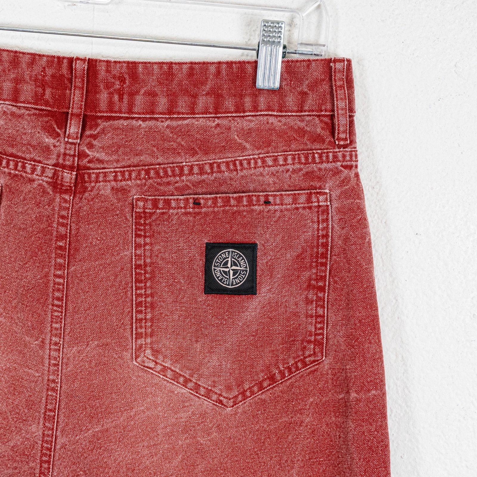 Stone Island Stone Island Men's Type RE Jean Shorts Red size 29W Size US 29 - 11 Thumbnail