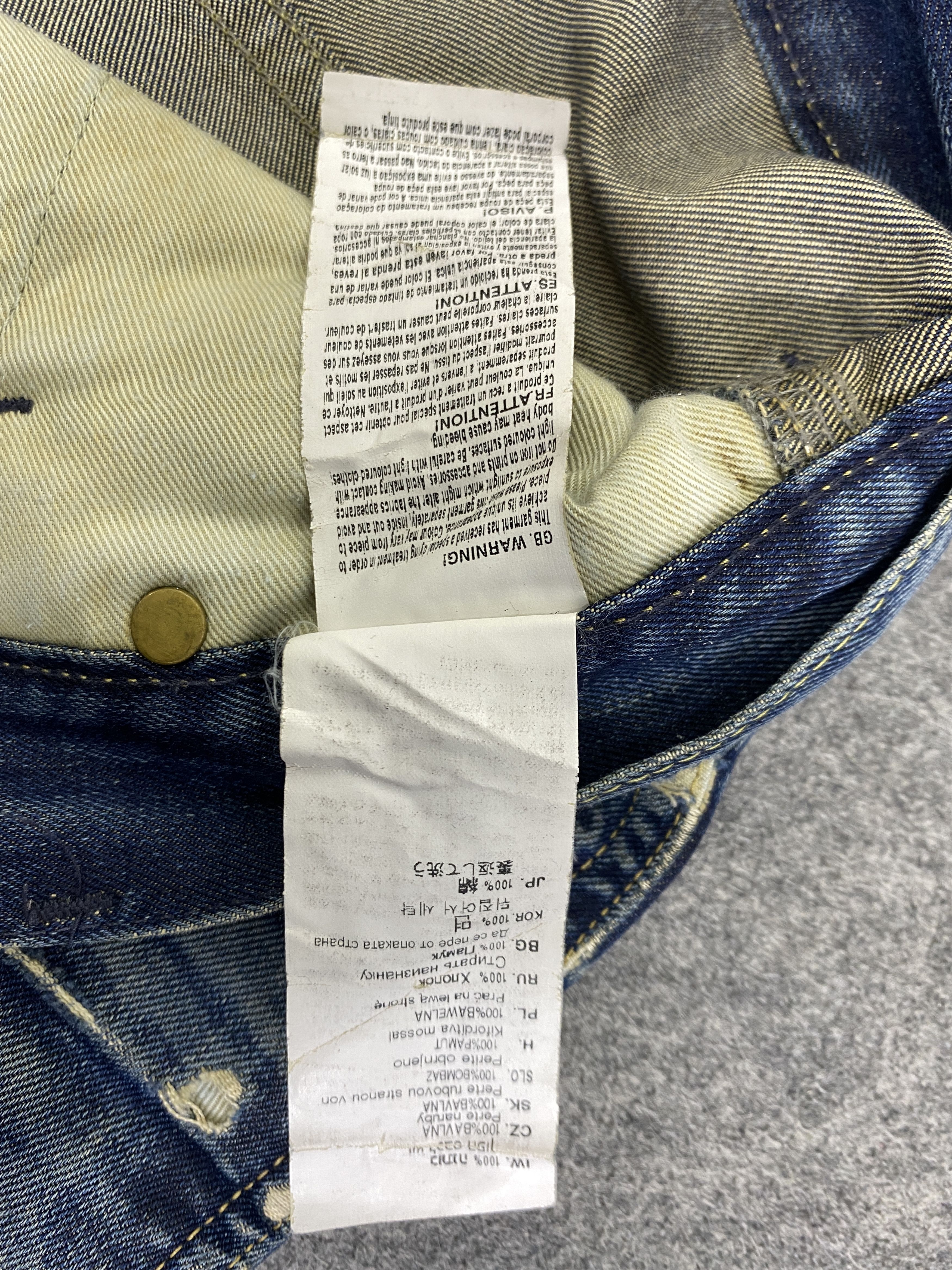 Hysteric Glamour Faded Blue Baggy HYSTERIC STYLE Jeans 30x29 Denim - JN3314 Size US 30 / EU 46 - 10 Thumbnail
