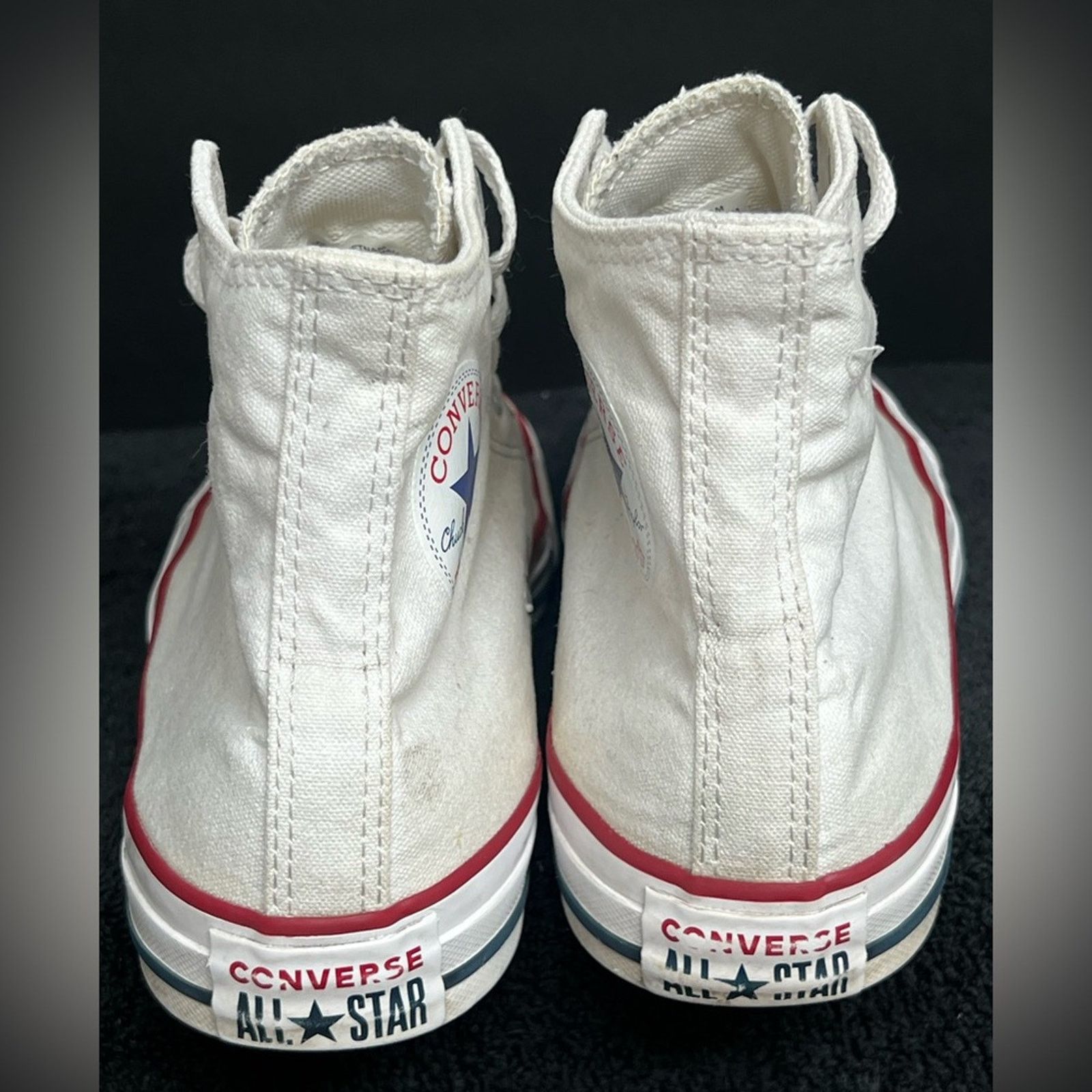 Converse Converse Unisex CT All Star Hi M7650 White Shoes M7.5 W9.5 Size US 9.5 / IT 39.5 - 6 Thumbnail