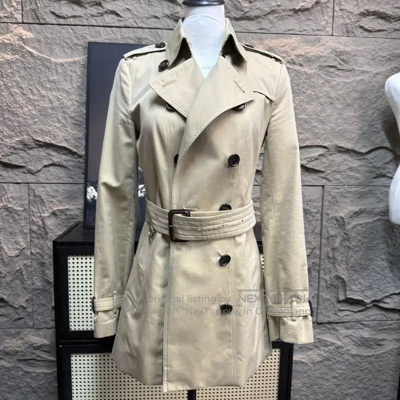 Burberry Burberry Khaki Cotton Women's Trench Coat. Size S / US 4 / IT 40 - 1 Thumbnail