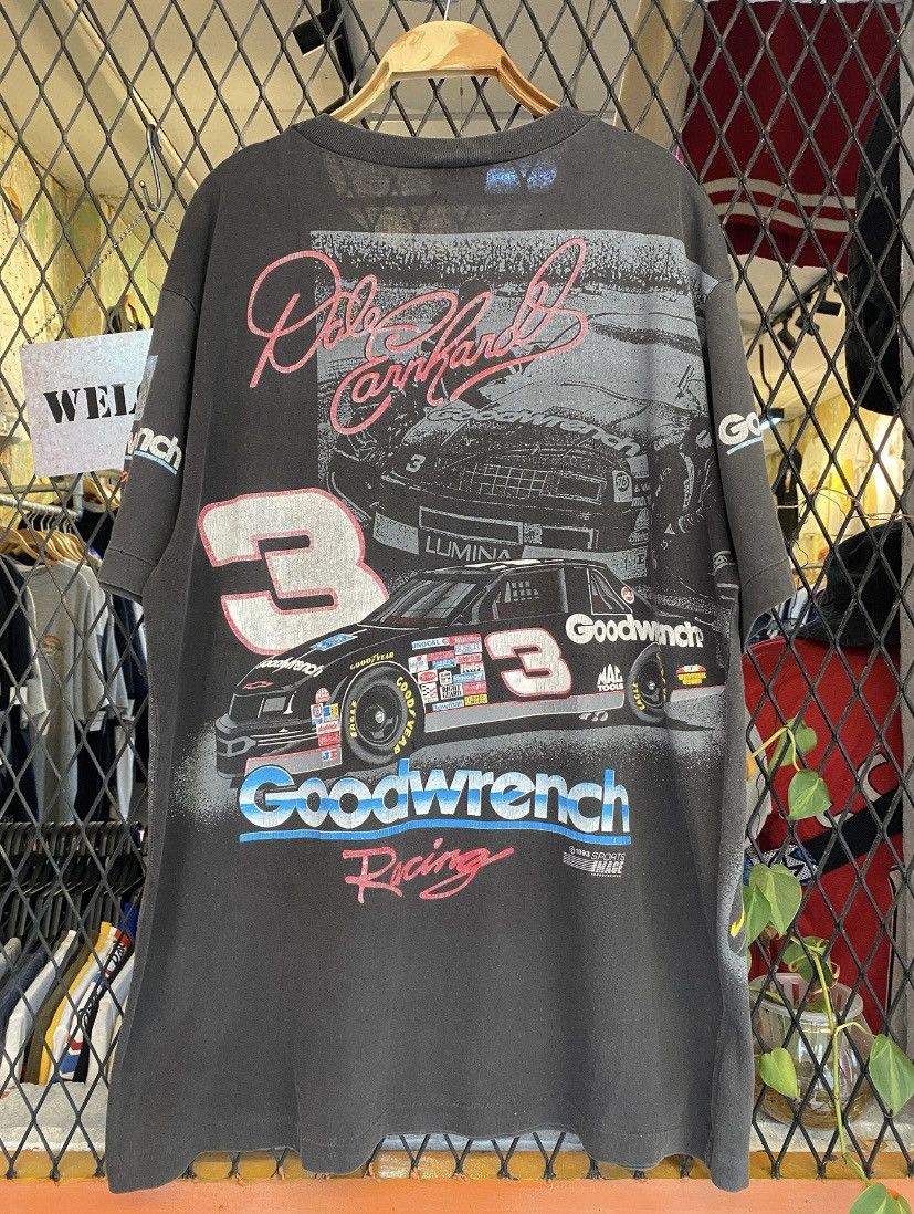 NASCAR Vtg 90s Dale Earnhardt All Over Print T shirt OVP Size US XL / EU 56 / 4 - 2 Thumbnail