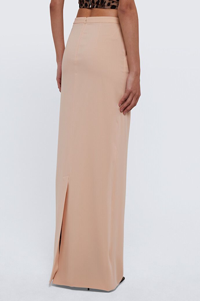 Dolce & Gabbana o1y0925 Maxi Skirt in Beige Size 32" / US 10 / IT 46 - 4 Thumbnail