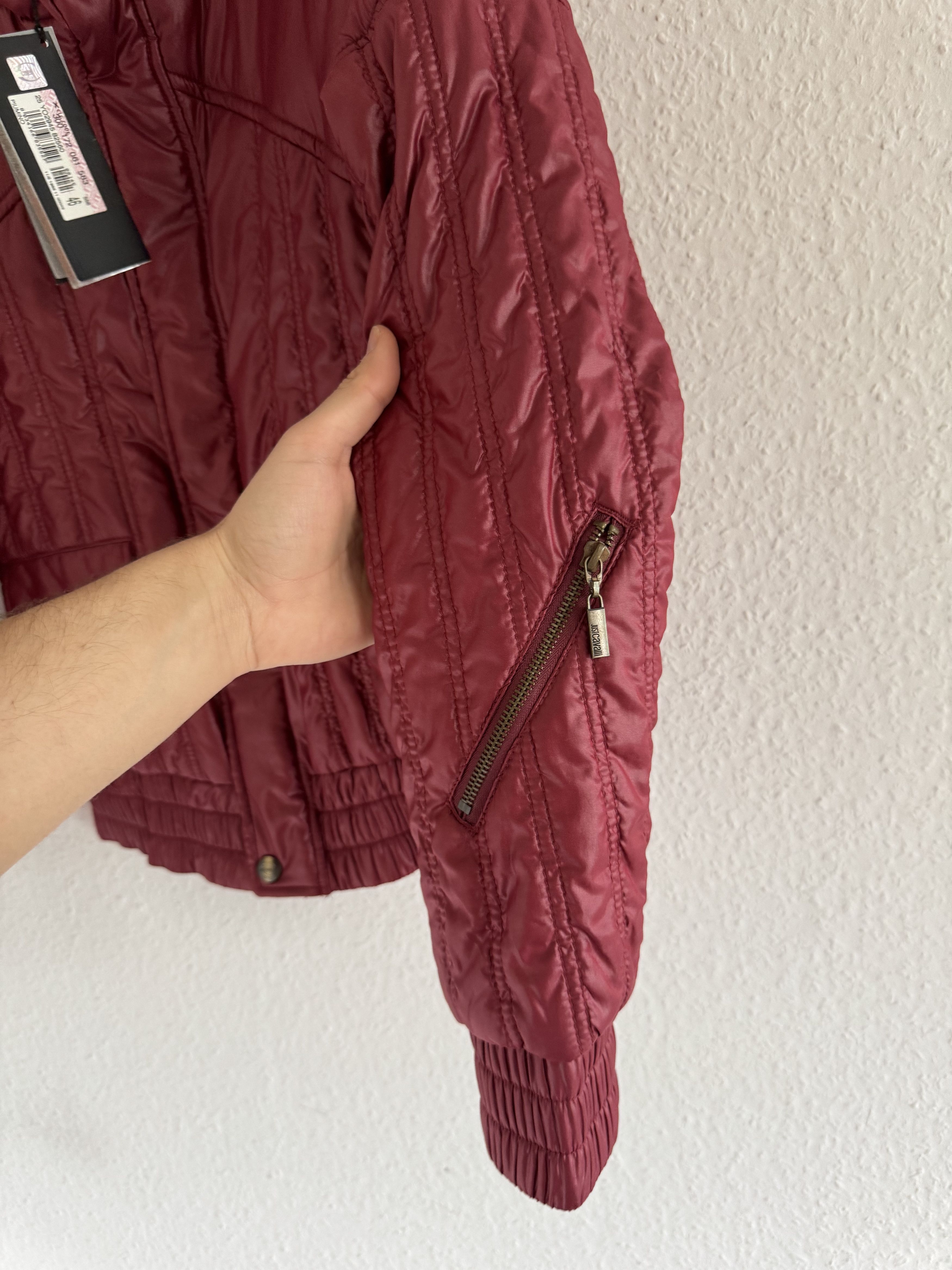 Just Cavalli Glossy Red Down Style Puffer Jacket Size US S / EU 44-46 / 1 - 6 Thumbnail