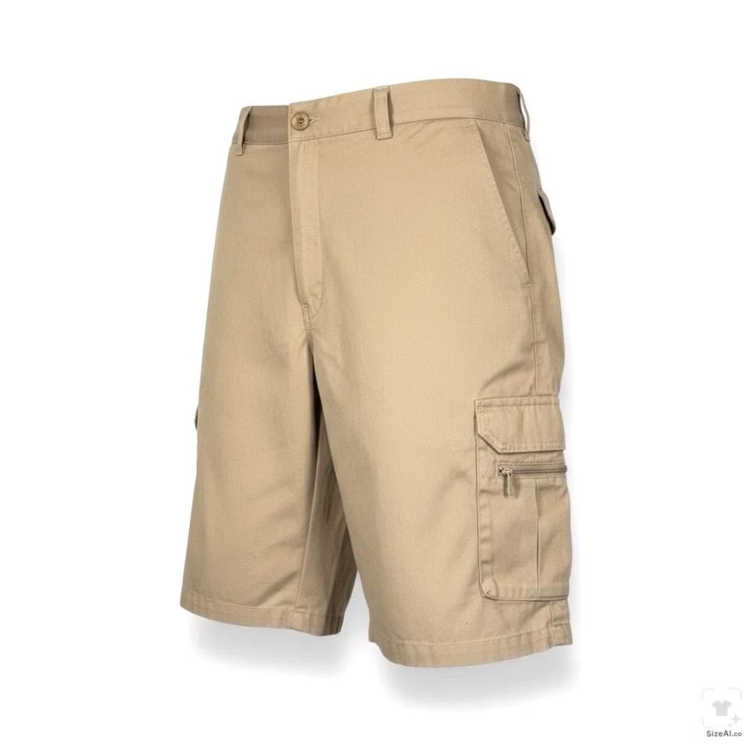 Dickies Dickies Shorts Mens 40 Beige Cargo Canvas 12 Inseam Pockets Regular Fit Stretch Zip Fly Alan Cargo Pocket Workwear Casual Size US 40 / EU 56 - 2 Thumbnail